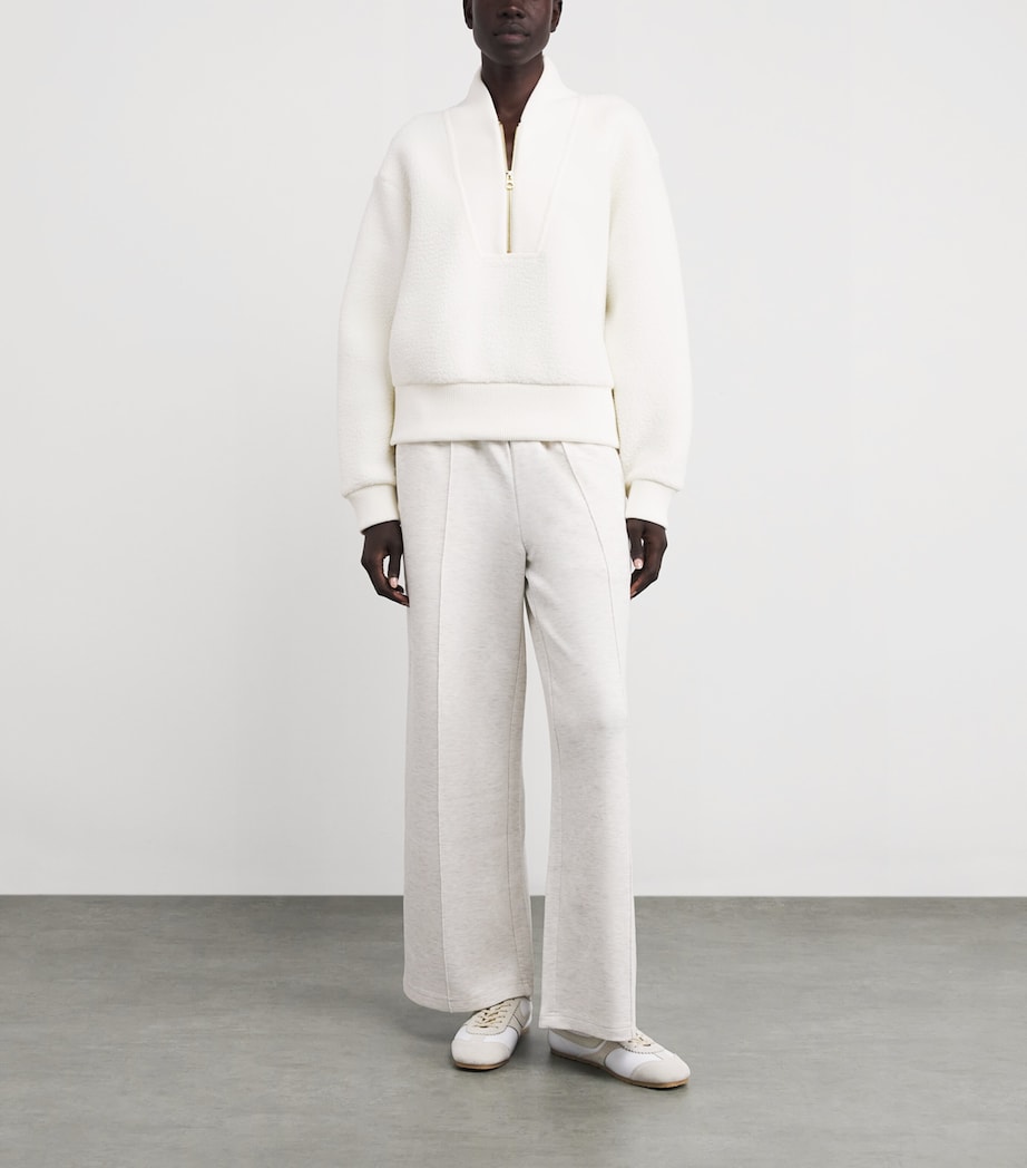 Fleece Mumford Half-Zip Sweatshirt CREAM Image 2