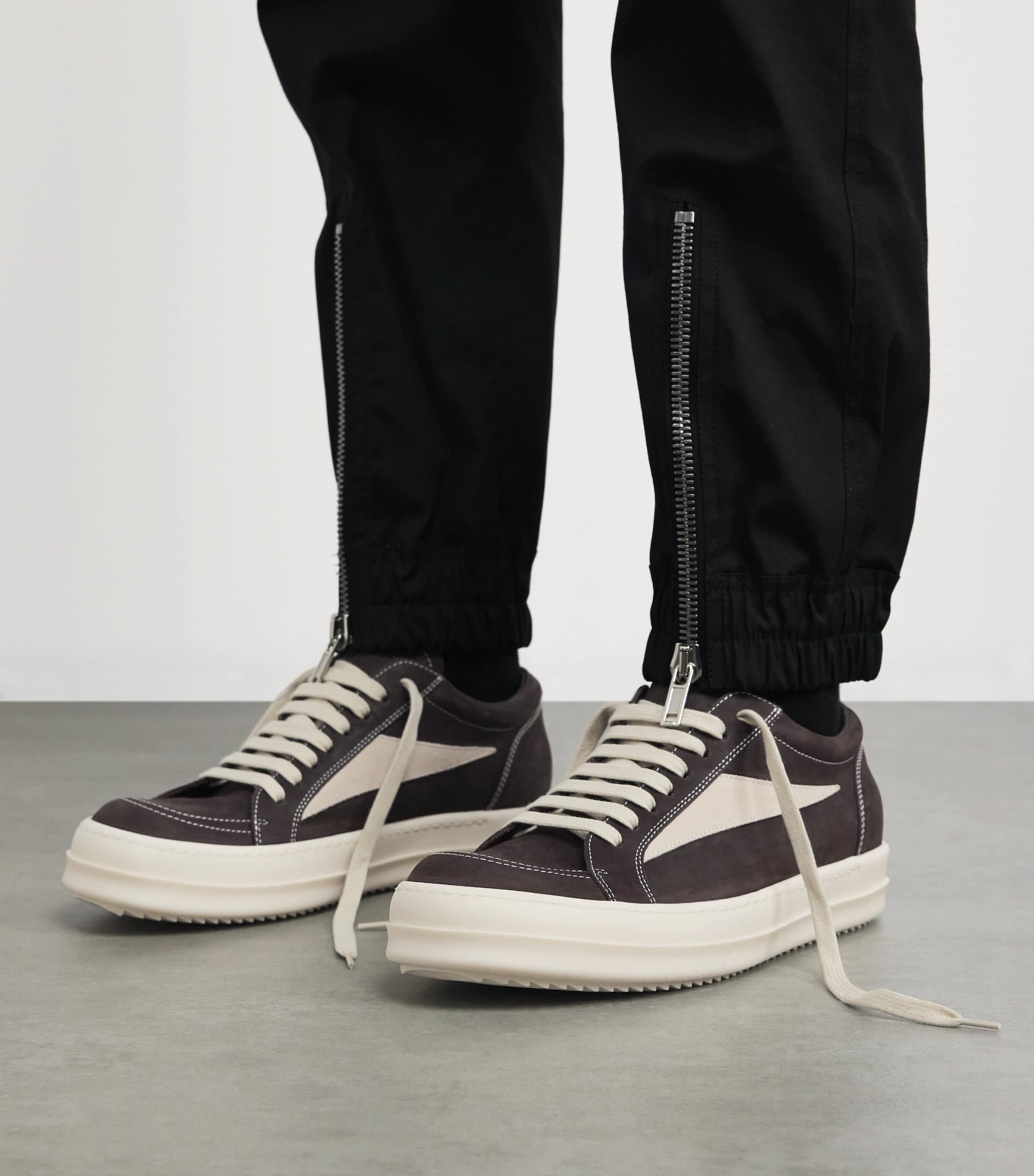 Leather Vintage Low-Top Sneakers BROWN/MILK/MILK Image 2