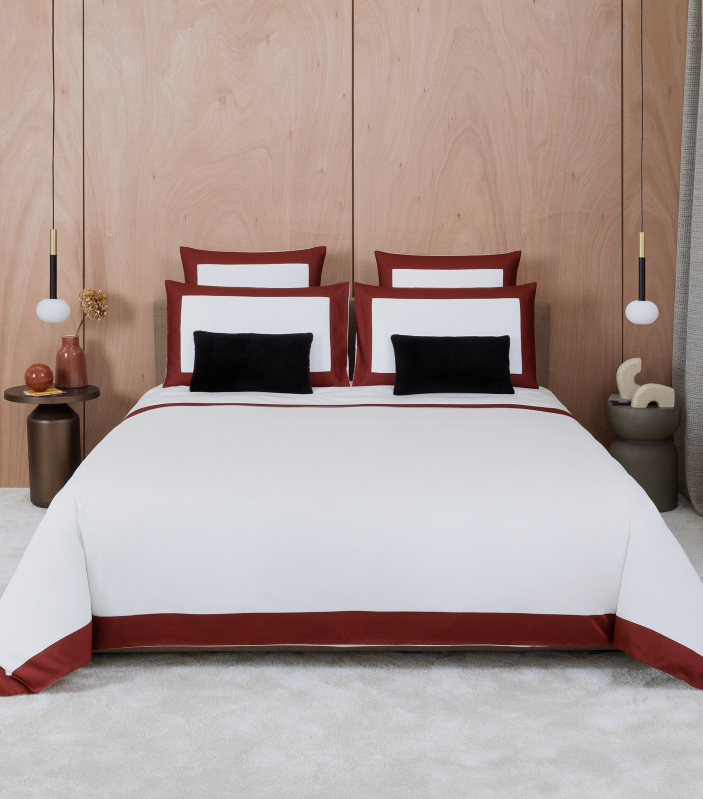 Frette Shearling Cushion Cover (30cm x 50cm) Testa Di Moro Image 5