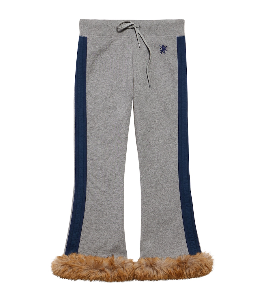 Faux Fur Trim Lion Capri Sweatpants 3441 Image 1