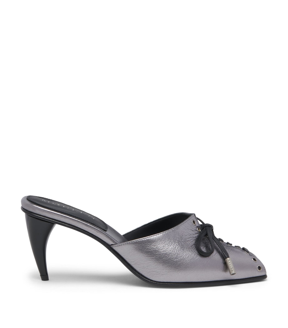 McQueen Leather Lexie Heeled Mules 70 Image 1