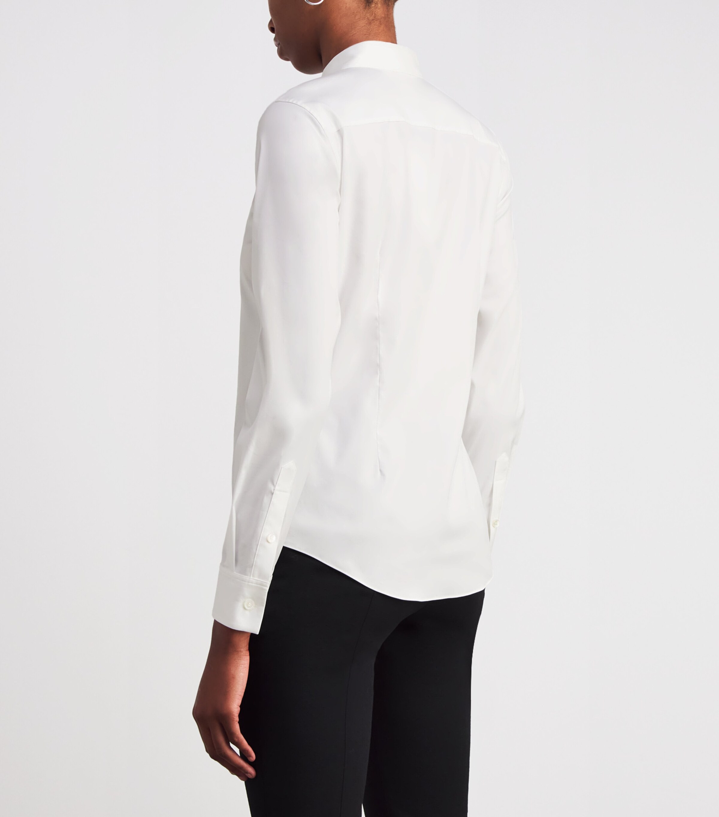 Cotton-Blend Tenia Shirt 100 WHITE Image 4