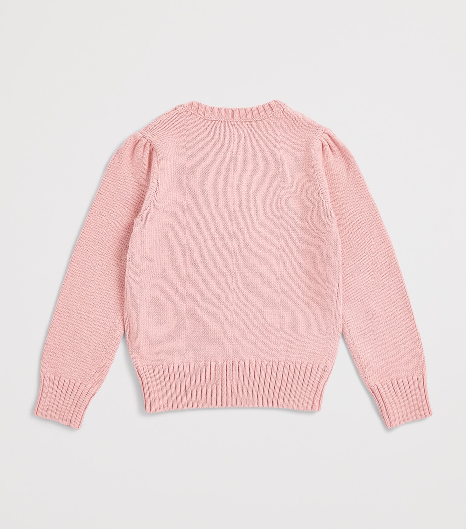 Ralph Lauren Kids Polo Bear Sweater (7-14 Years) Adirondack Rose Image 2