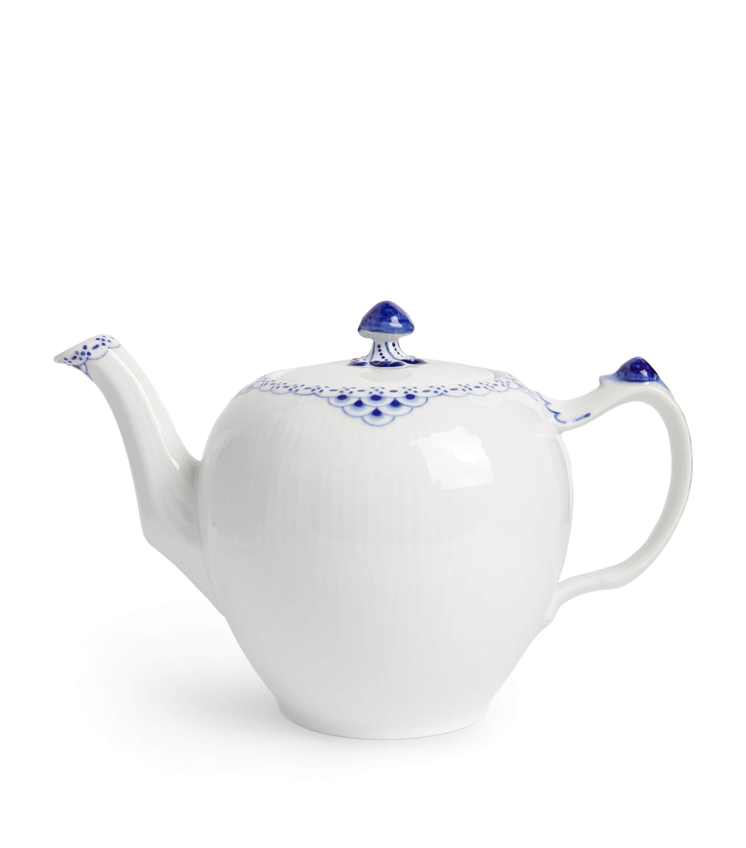 Royal Copenhagen Porcelain Princess Teapot In Blue