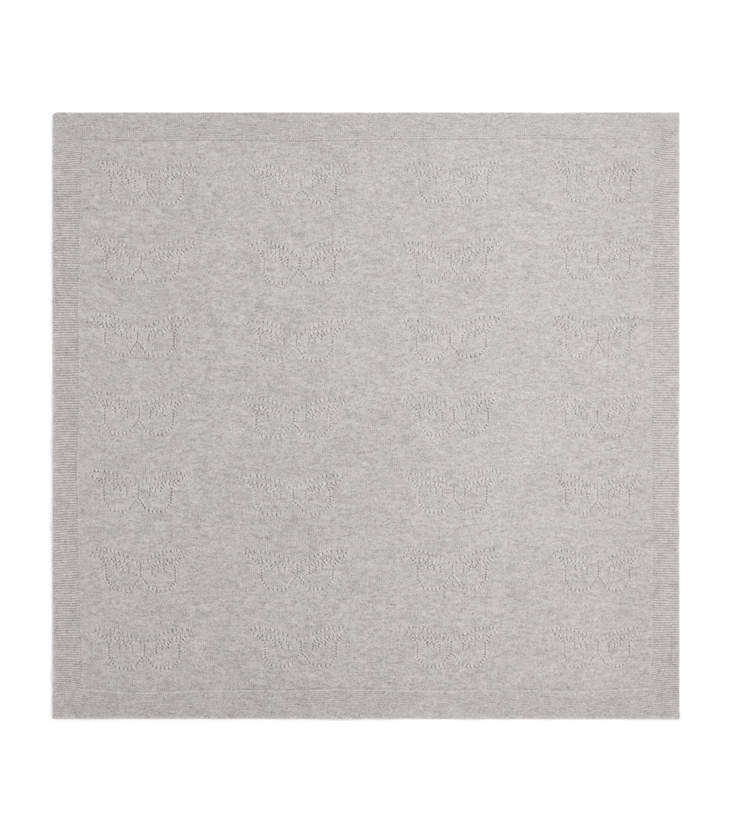 Marie-chantal Cashmere Angel Wing Blanket In Gray