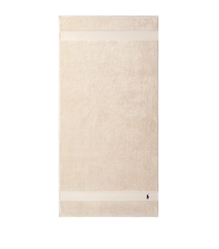 Ralph Lauren Home Polo Player Bath Towel (70cm x 140cm) Pale Oak Image 4