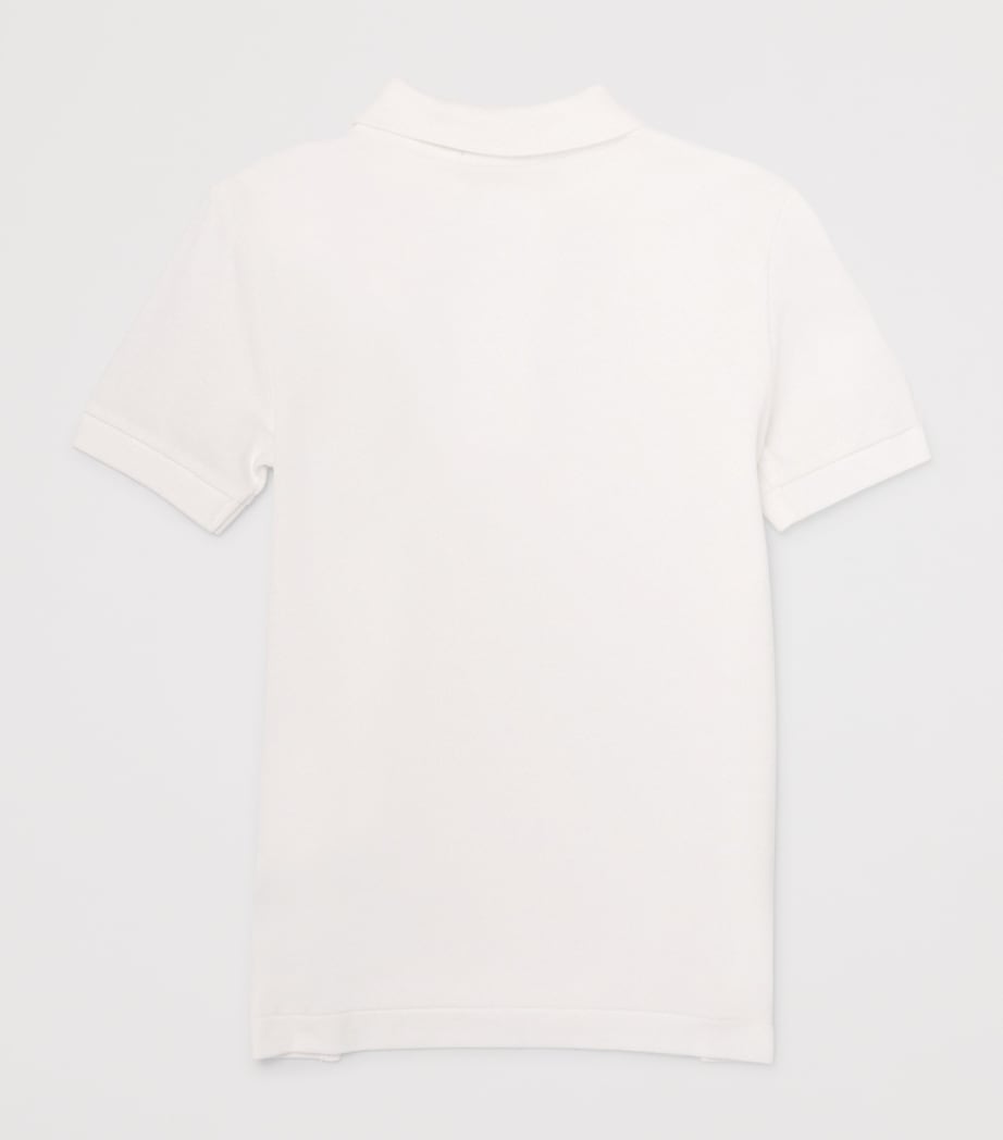Emporio Armani Kids Stretch-Cotton Button-Up Shirt (6-36 Months) Off White Image 3