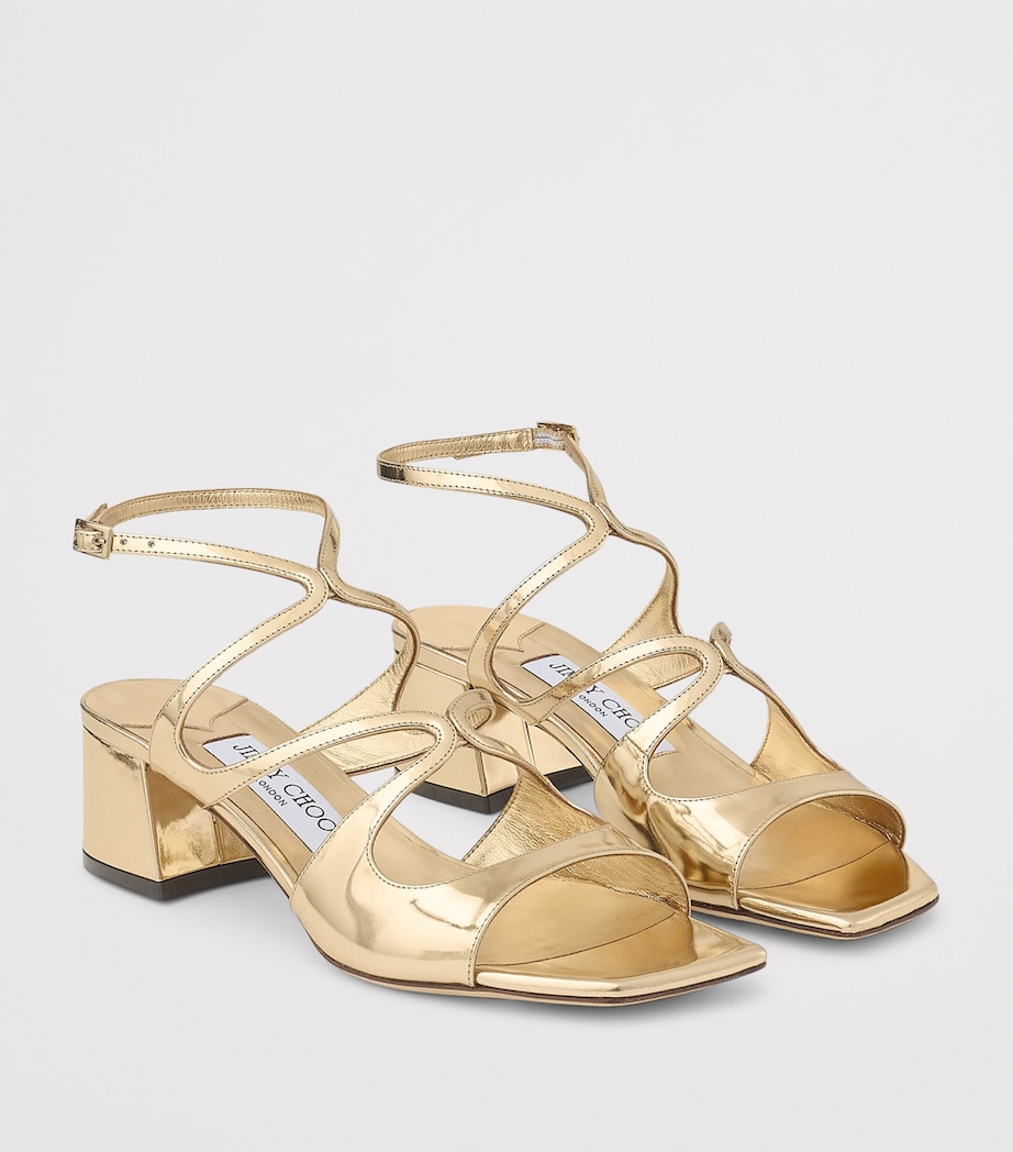 Azilia 45 Metallic Leather Sandals GOLD Image 5