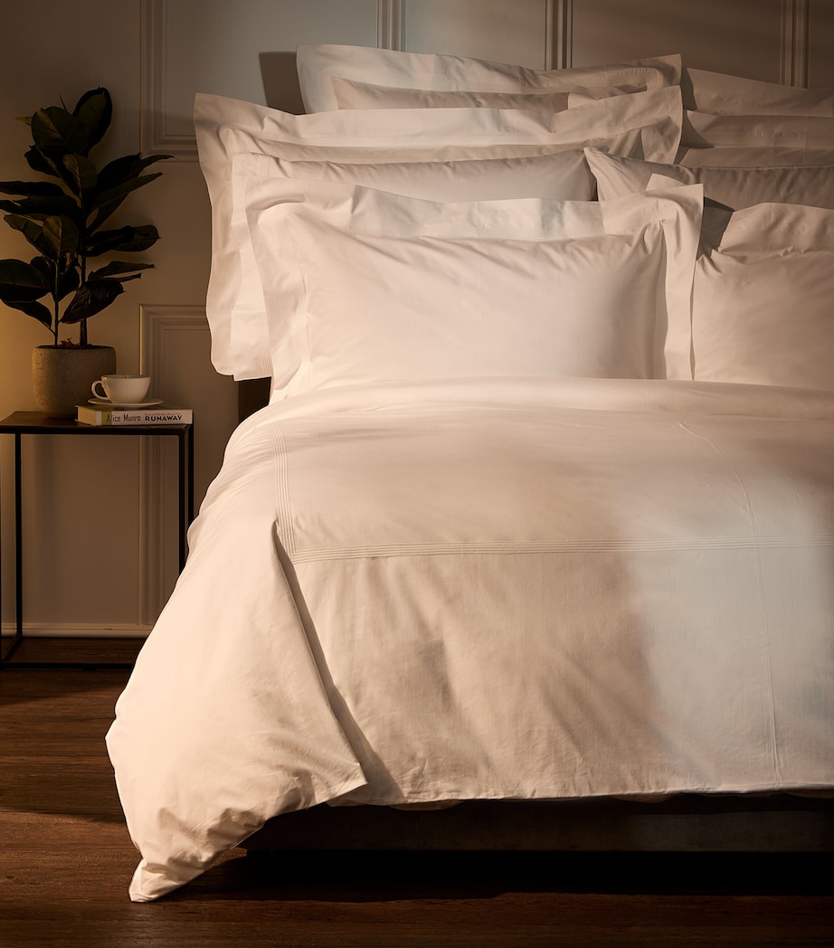 Barley King Flat Sheet (275cm x 295cm) WHITE Image 7