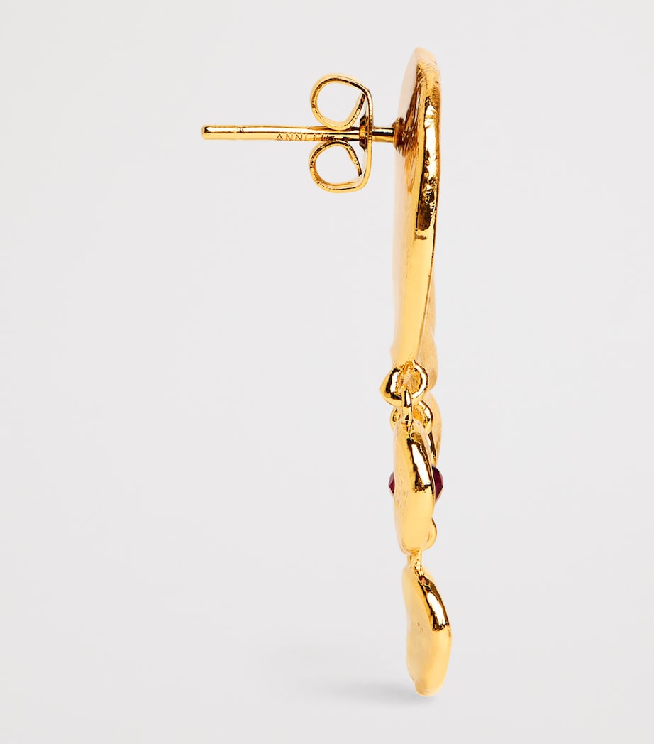 Anni Lu Gold-Plated Dream Catcher Earrings Gold Image 4