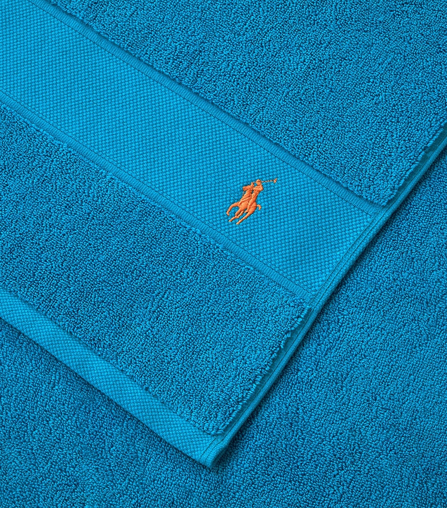 Polo Player Bath Towel (70cm x 140cm) COVE BLUE Image 6