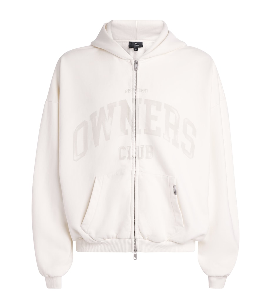 Represent Mens Cotton Owners Club Hoodie Chalk Image 1