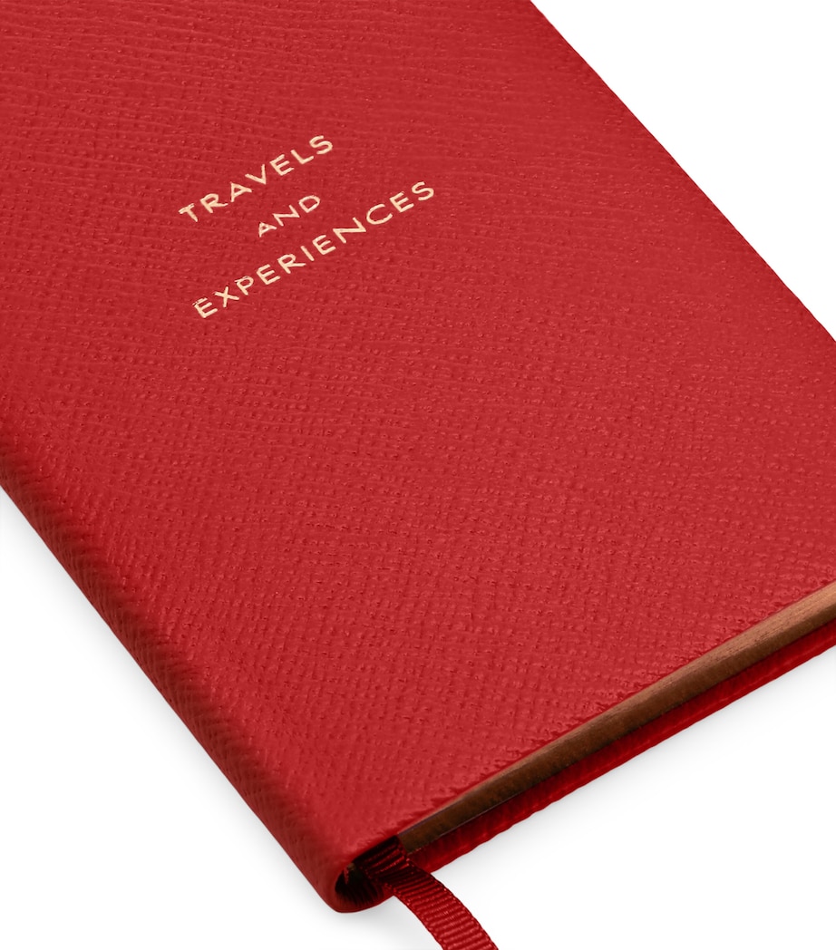 Smythson Leather Travel and Experiences Panama Notebook Scarlet Red Image 2