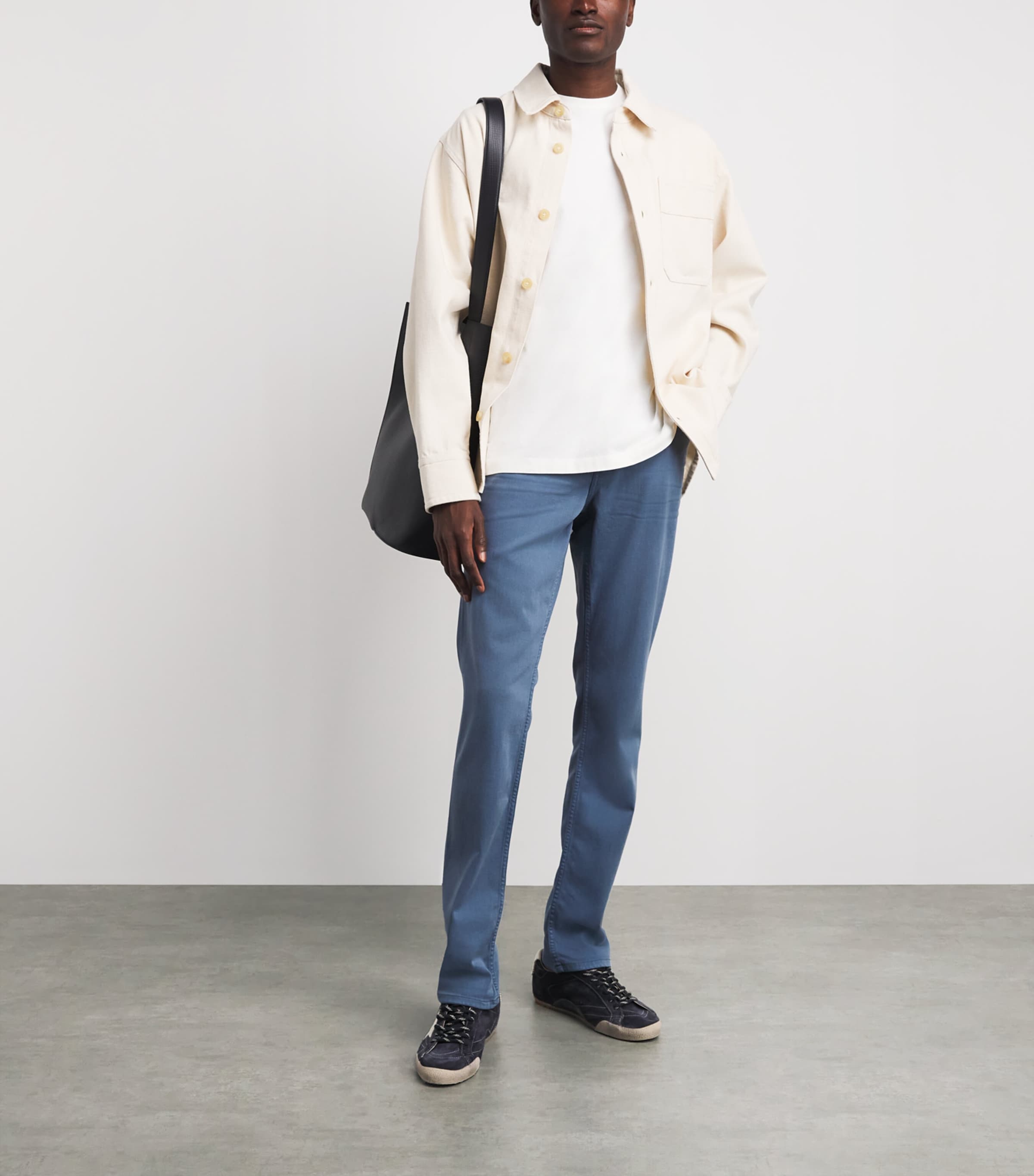 PAIGE Mens Federal Slim Jeans Flint Stone Image 2
