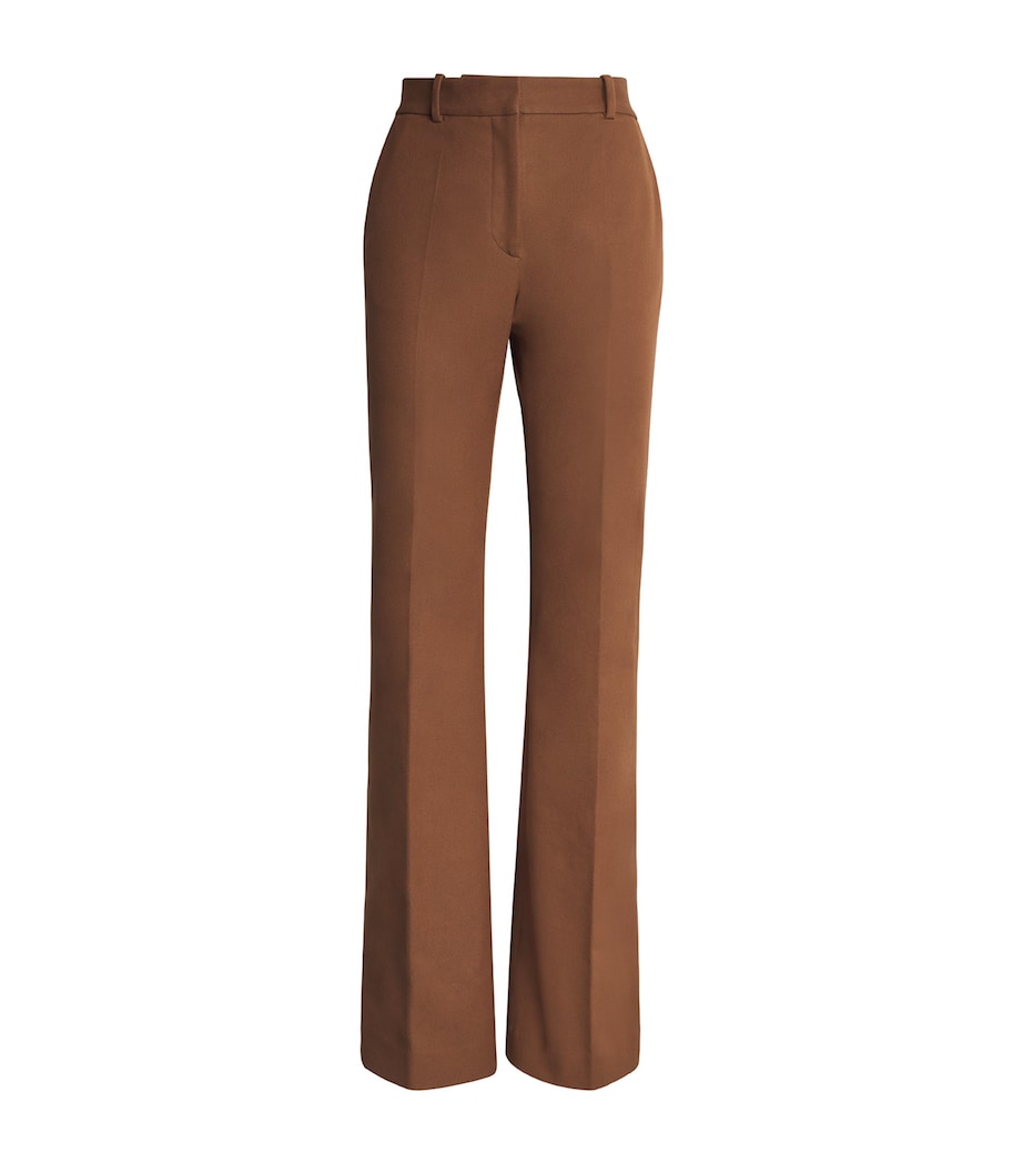 Joseph Womens Gabardine Tafira trousers Cinnamon Image 1