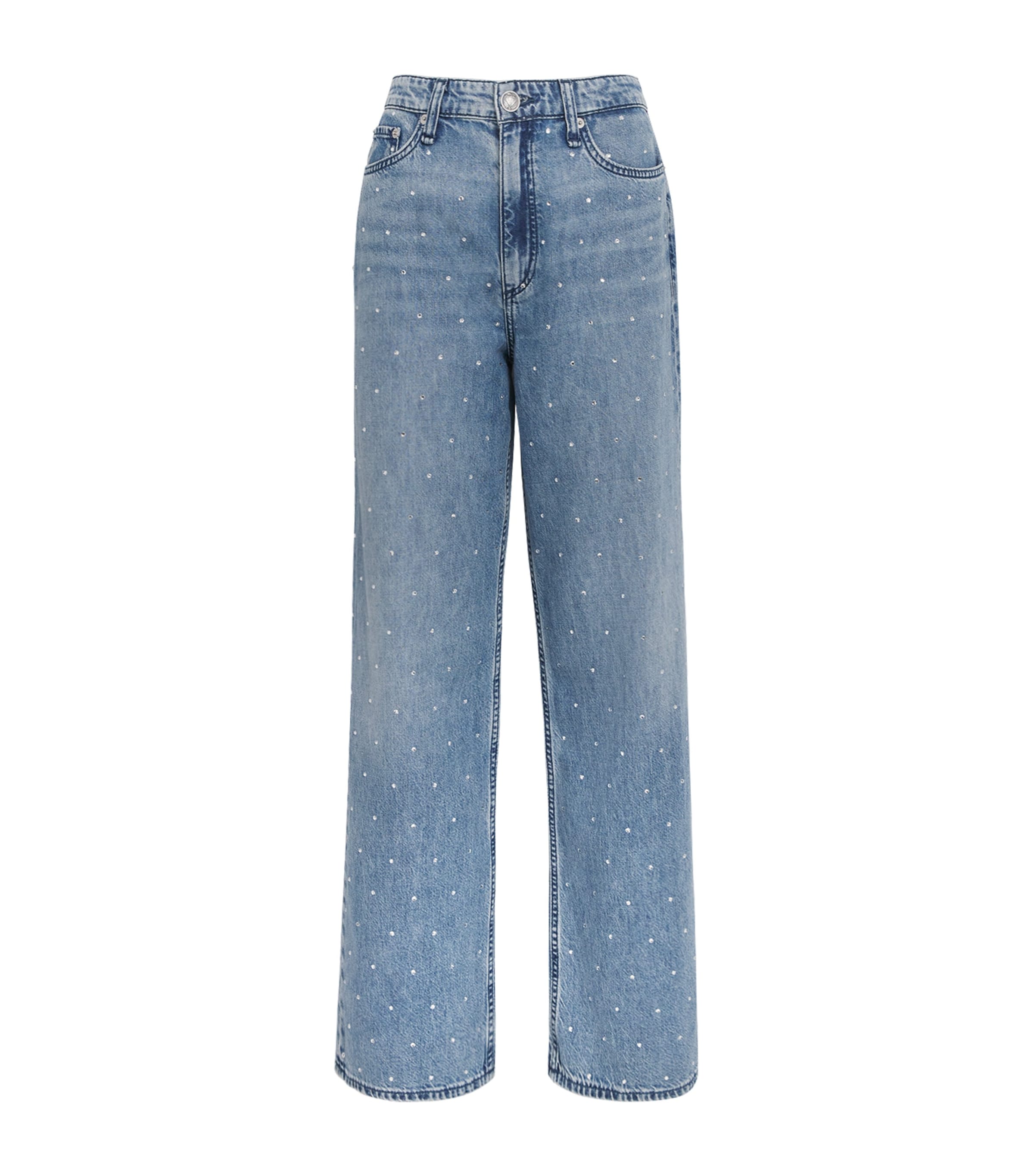 Embellished Logan Wide-Leg Jeans 750 MARGOJEWEL Image 1