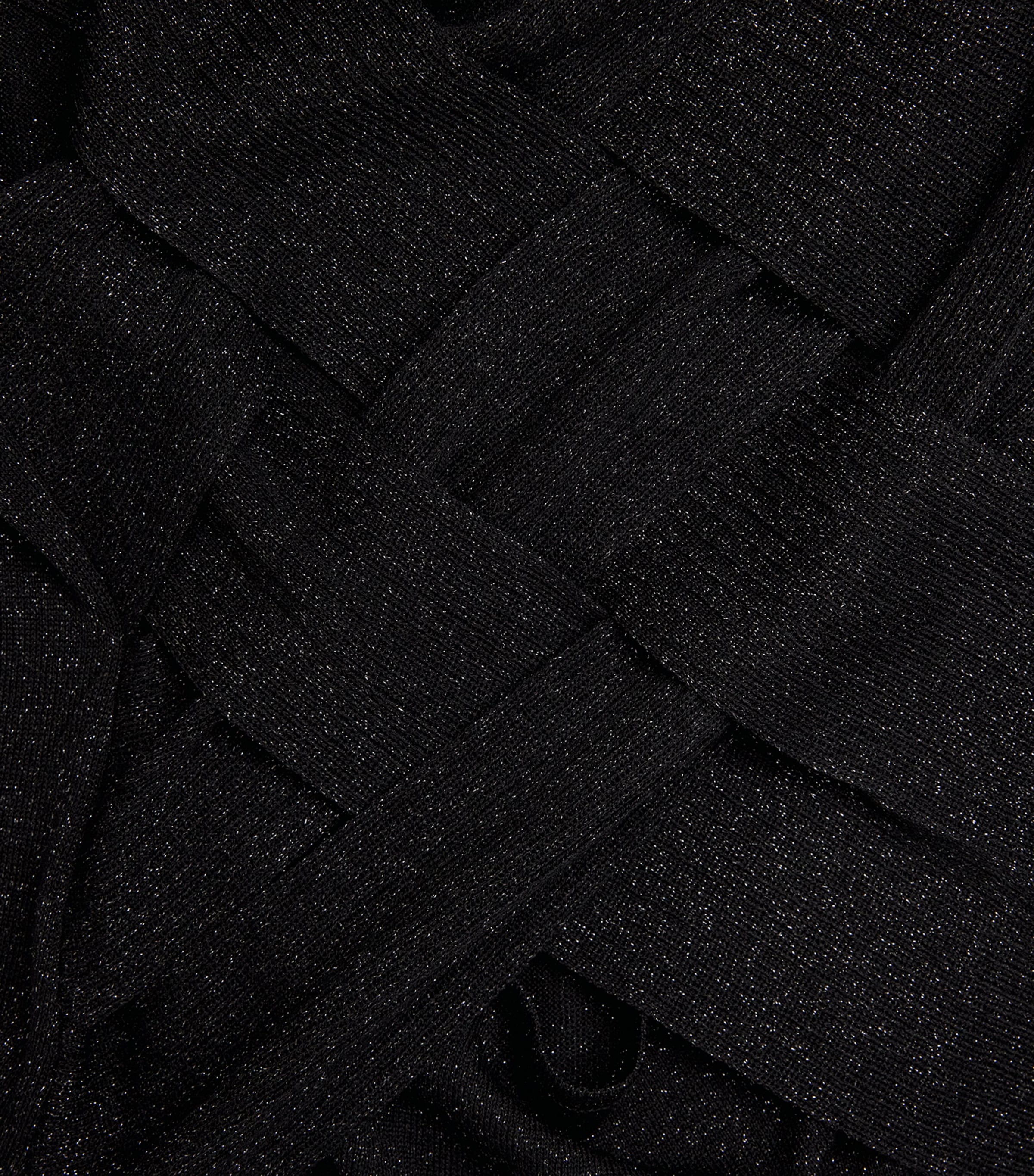 RETORI Womens Lurex Maxi Dress Black Image 6