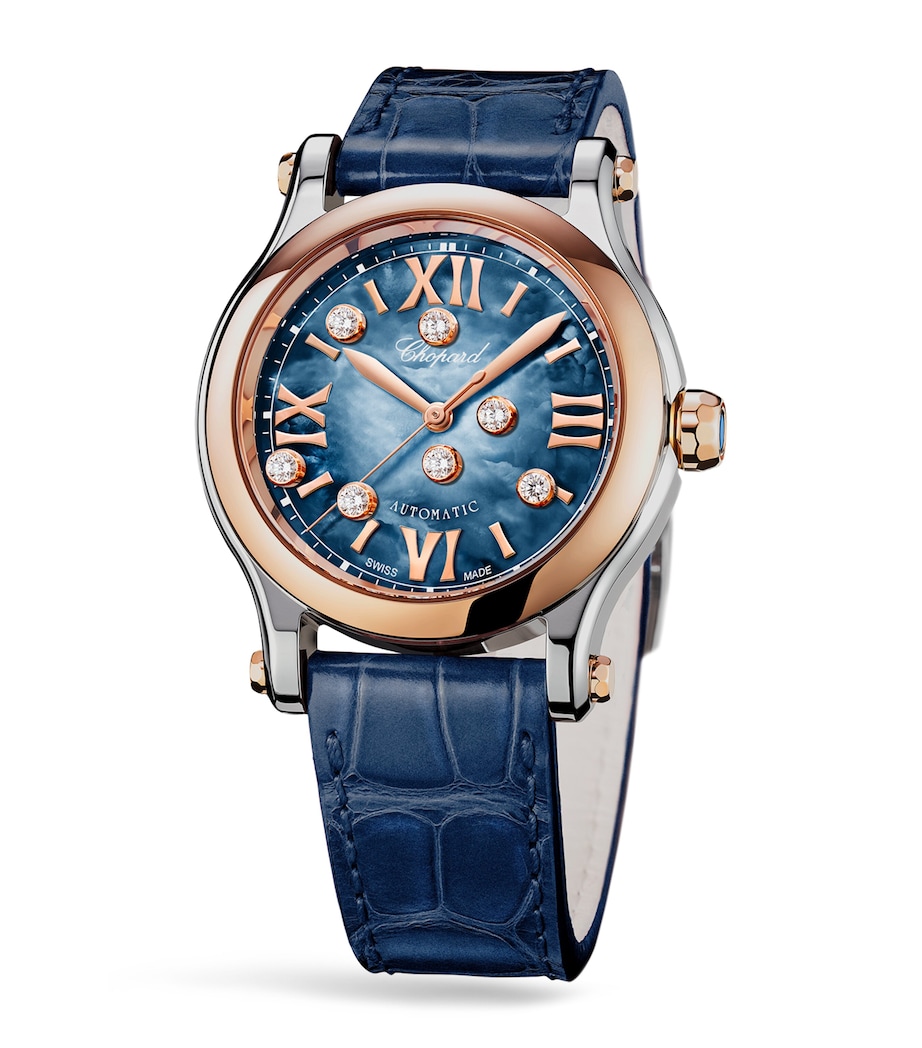 Rose Gold, Stainless Steel and Diamond Happy Sport Watch 36mm ROSE GOLD/STAINLESS Image 4