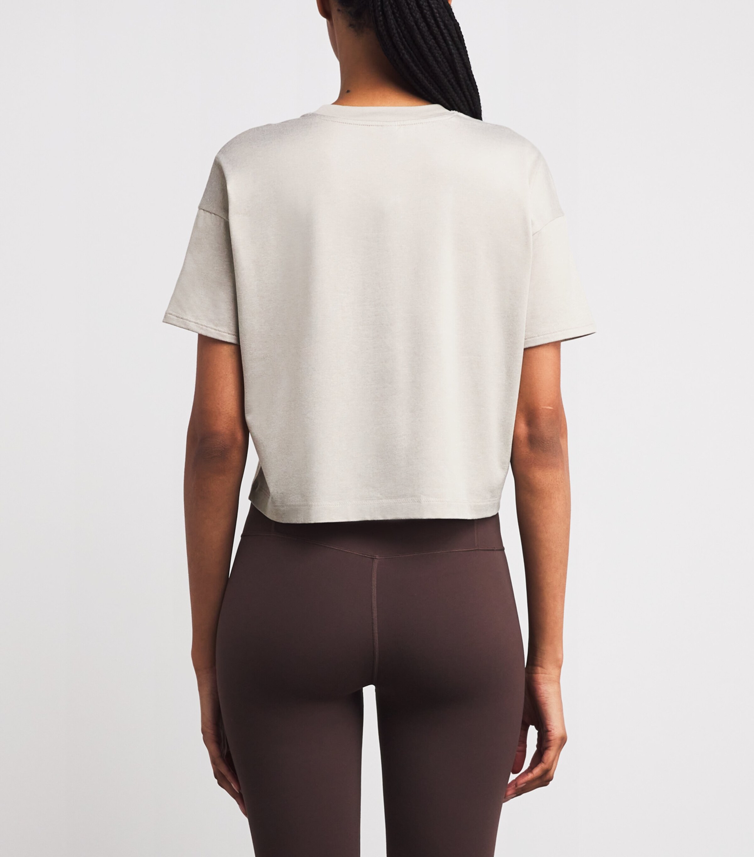 VUORI Womens Energy T-Shirt Hee Ecru Heathe Image 4