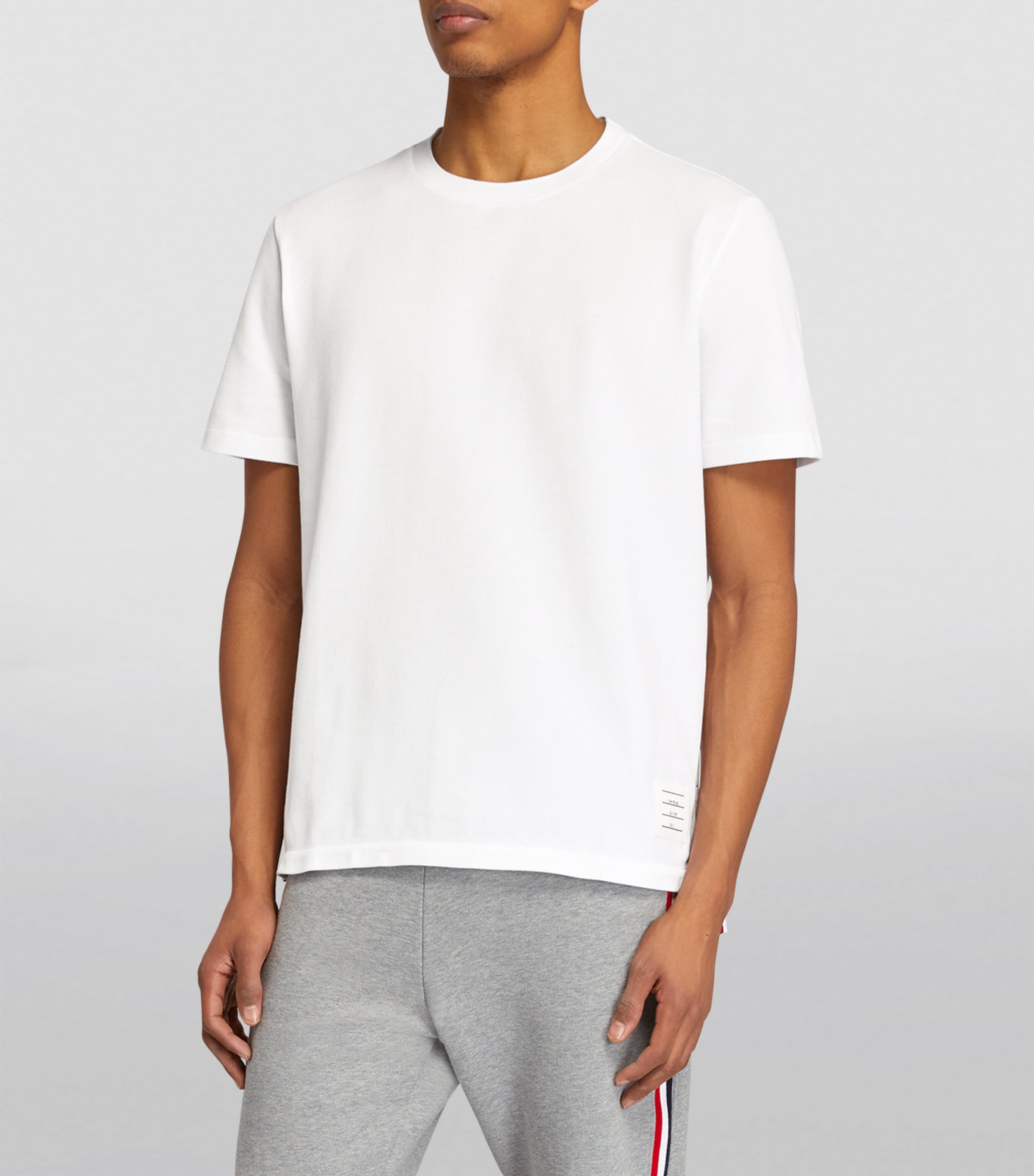 Thom Browne Tricolour Stripe T-Shirt | Harrods UK