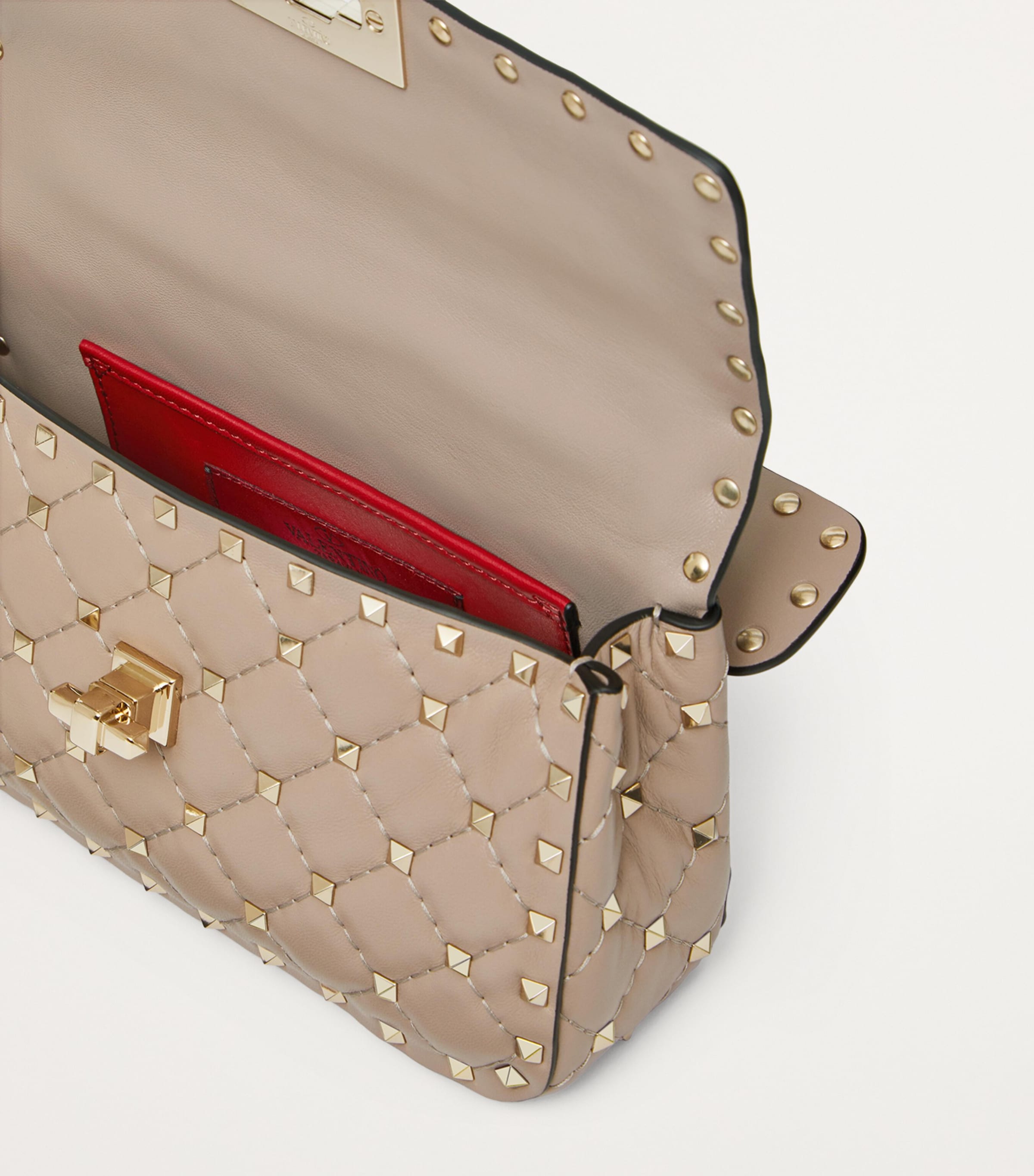 Small Rockstud Spike Top-Handle Bag P45 Image 6