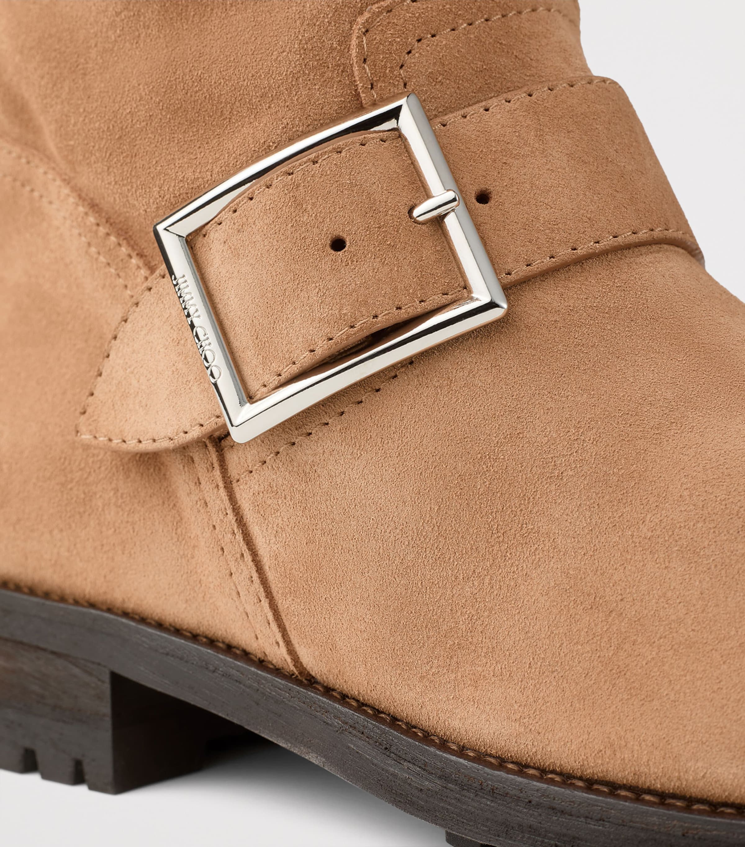 Biker Mid Suede Boots TOFFEE Image 5