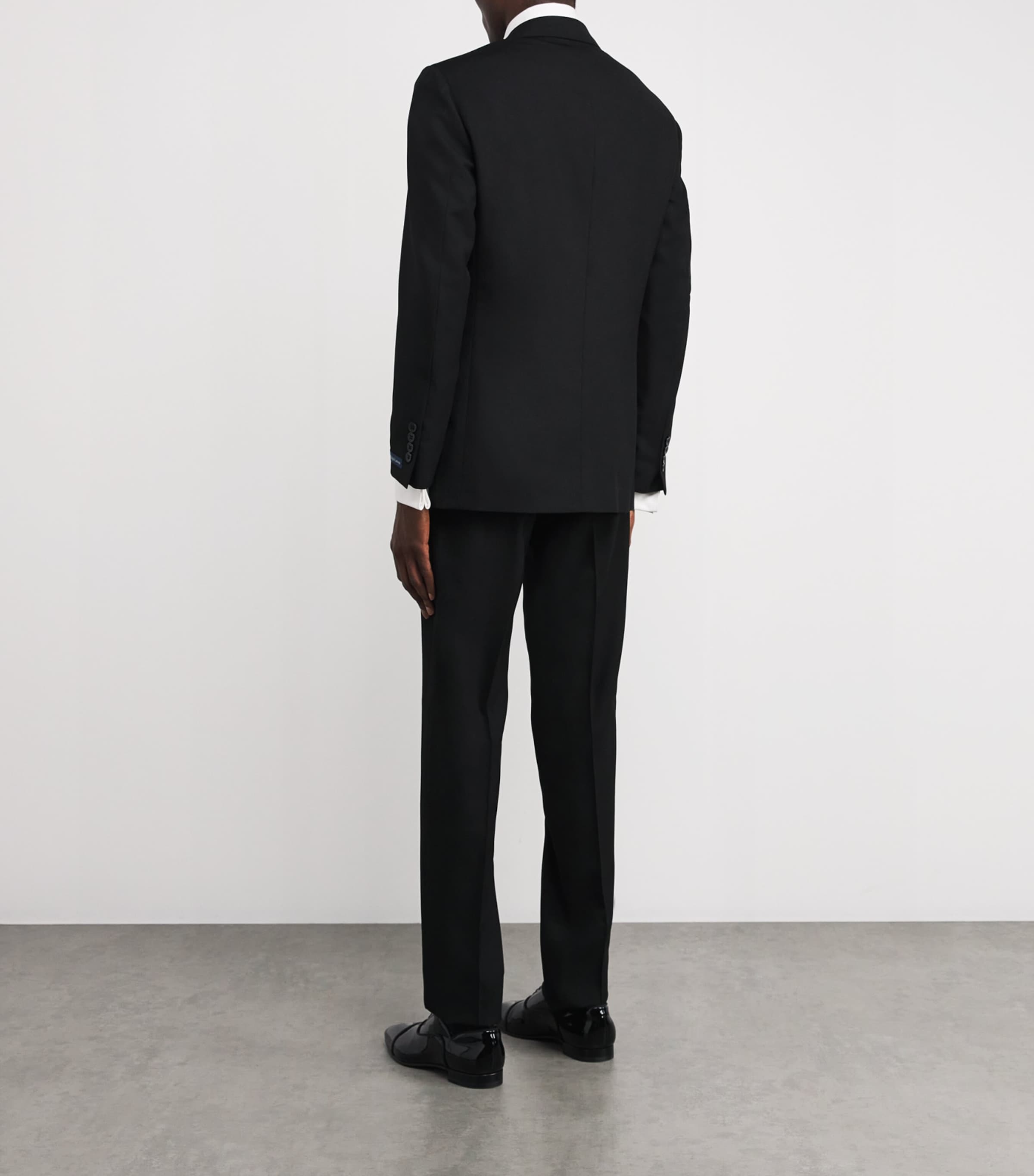 Wool Peak-Lapel Tuxedo BLACK Image 3