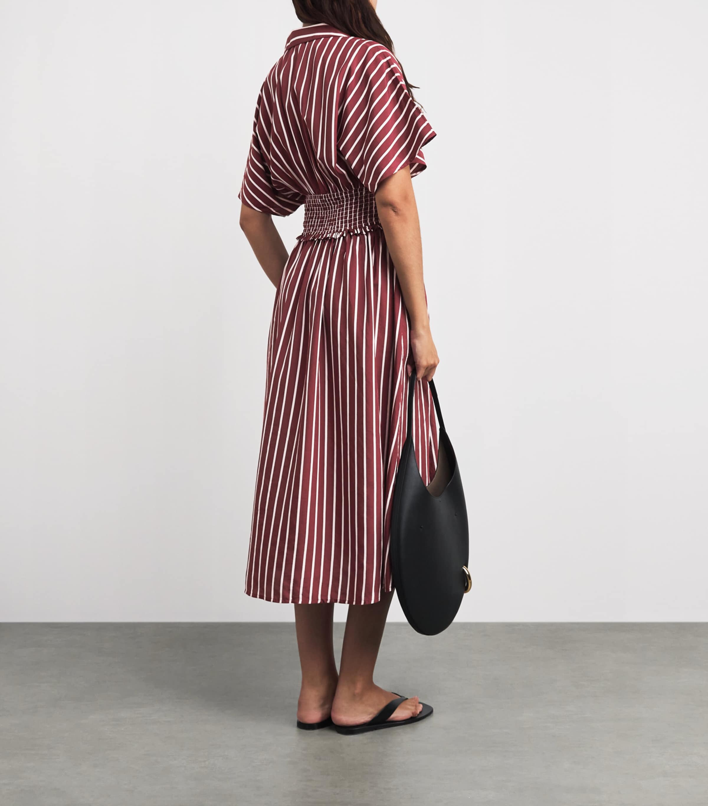 Claudie Pierlot Womens Stripe Wrap Dress Dual Color Image 4