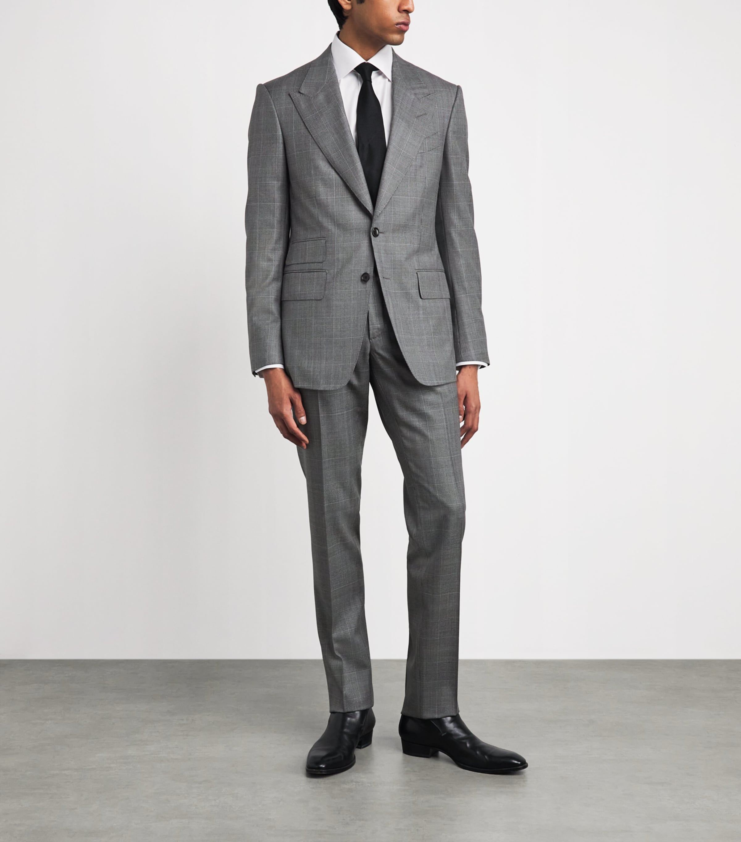 TOM FORD Mens Wool Check Shelton 2-Piece Suit Nwa Image 2