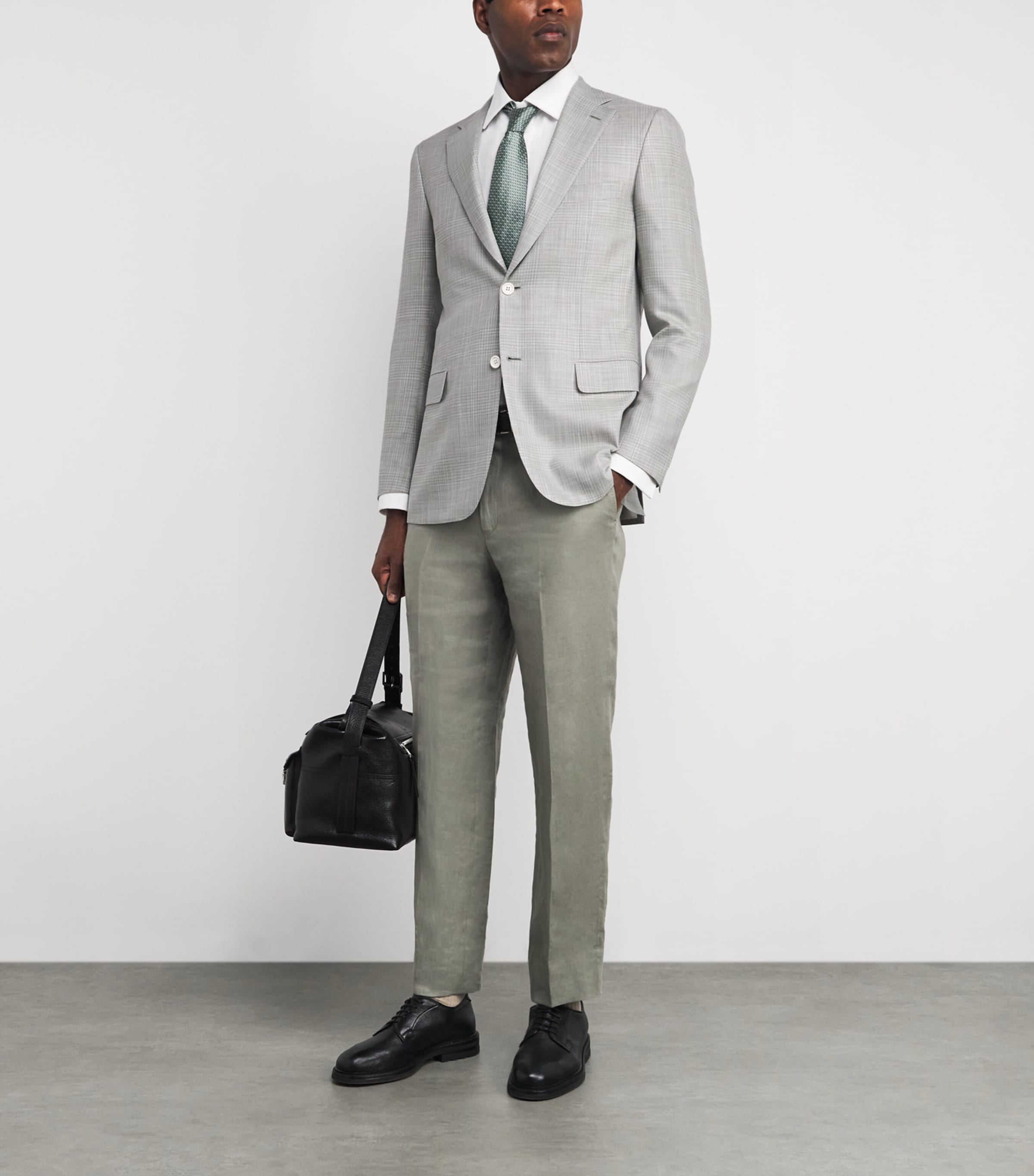 Wool-Silk Check Ravello Blazer 1515 Image 2