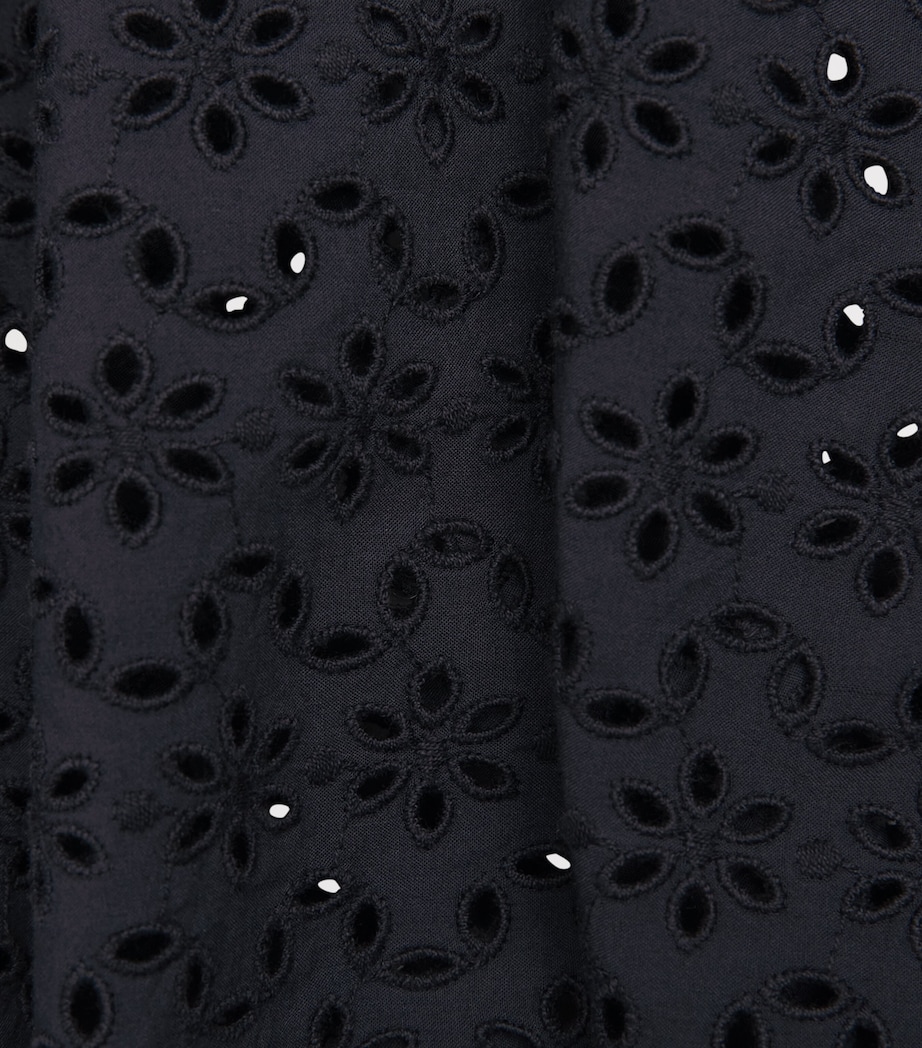 Ulla Johnson Womens Broderie Anglaise Alouette Blouse Midnight Image 6