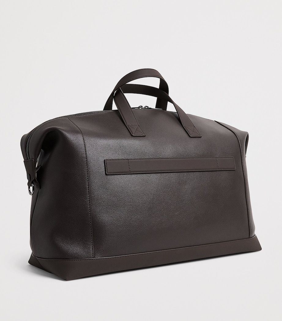 Paul & Shark Leather Logo Holdall Marrone Caffe Image 3