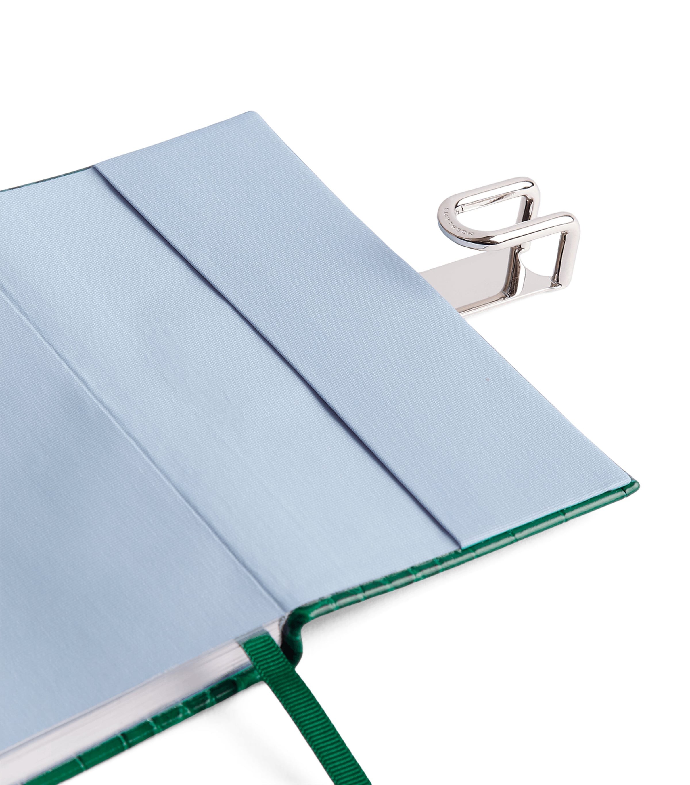 Smythson Leather Mara A6 2026 Mid-Year Diary Petrol Image 4