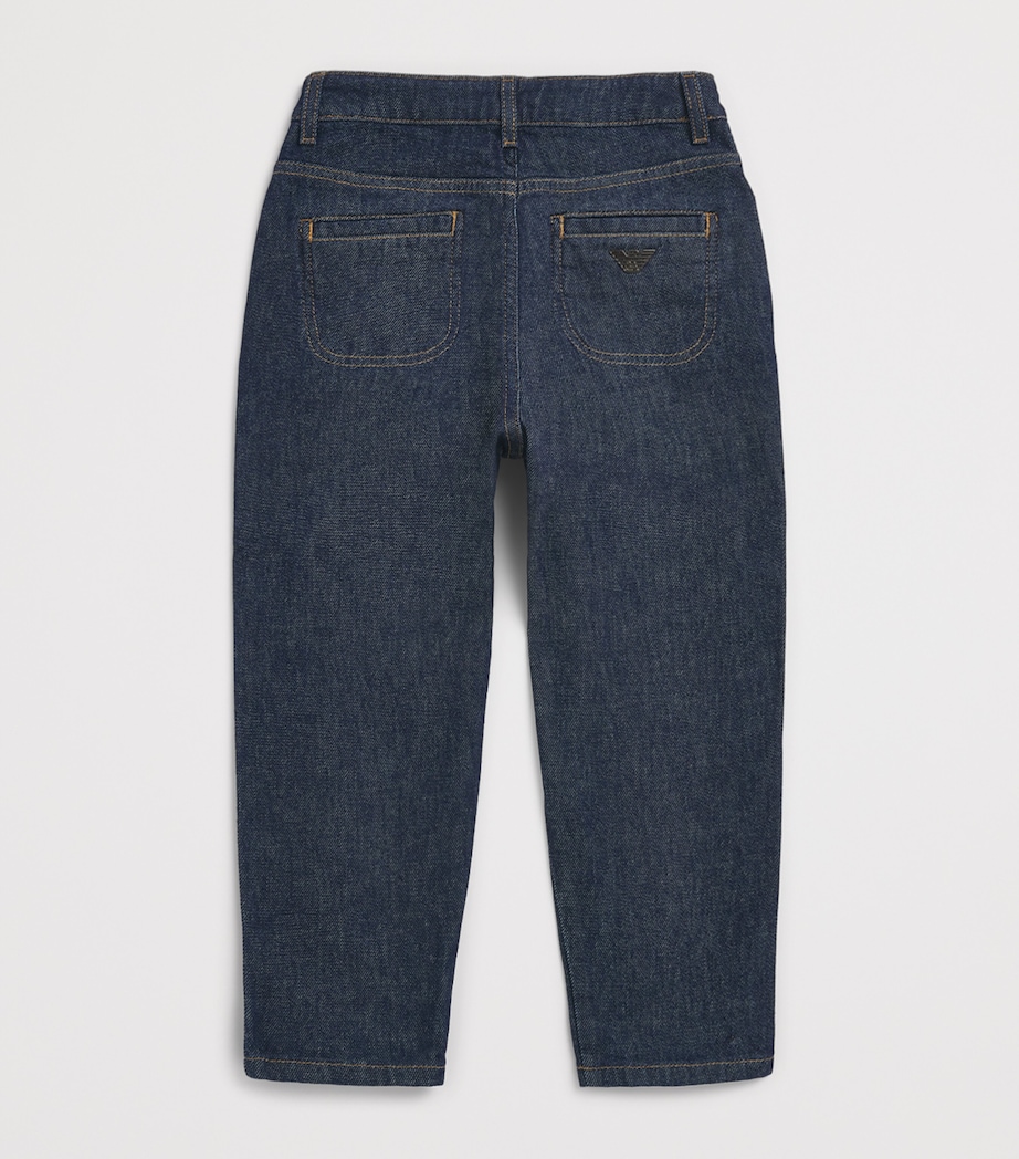 Emporio Armani Kids Straight Jeans (4-16 Years) Blue Denim Image 2