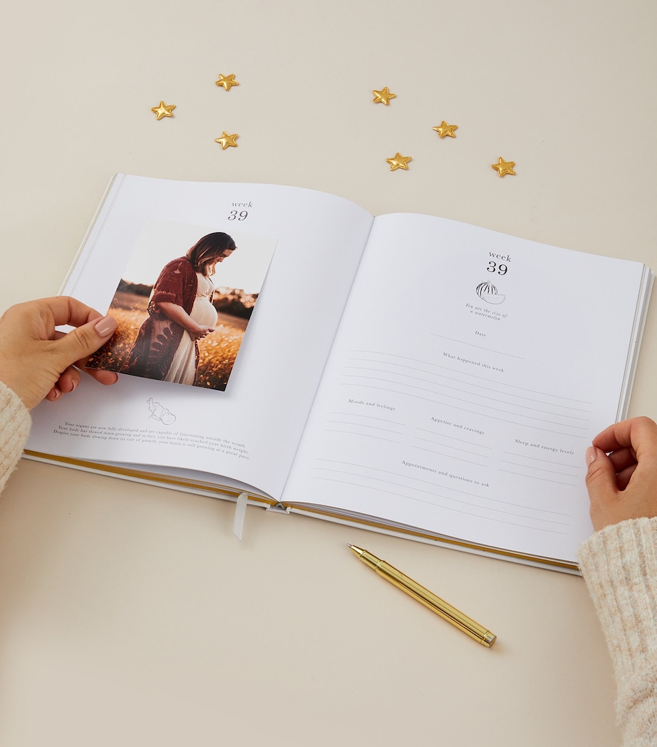 My Pregnancy Journal GREY, GOLD Image 2