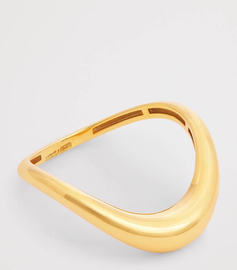 Yellow Gold Boa Stackable Stone Ring YELLOW GOLD Image 4