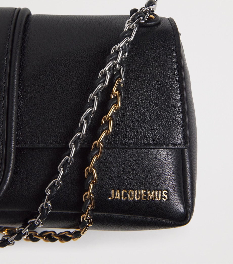 Jacquemus Leather Le Bambino Chaîne Shoulder Bag Black Image 6