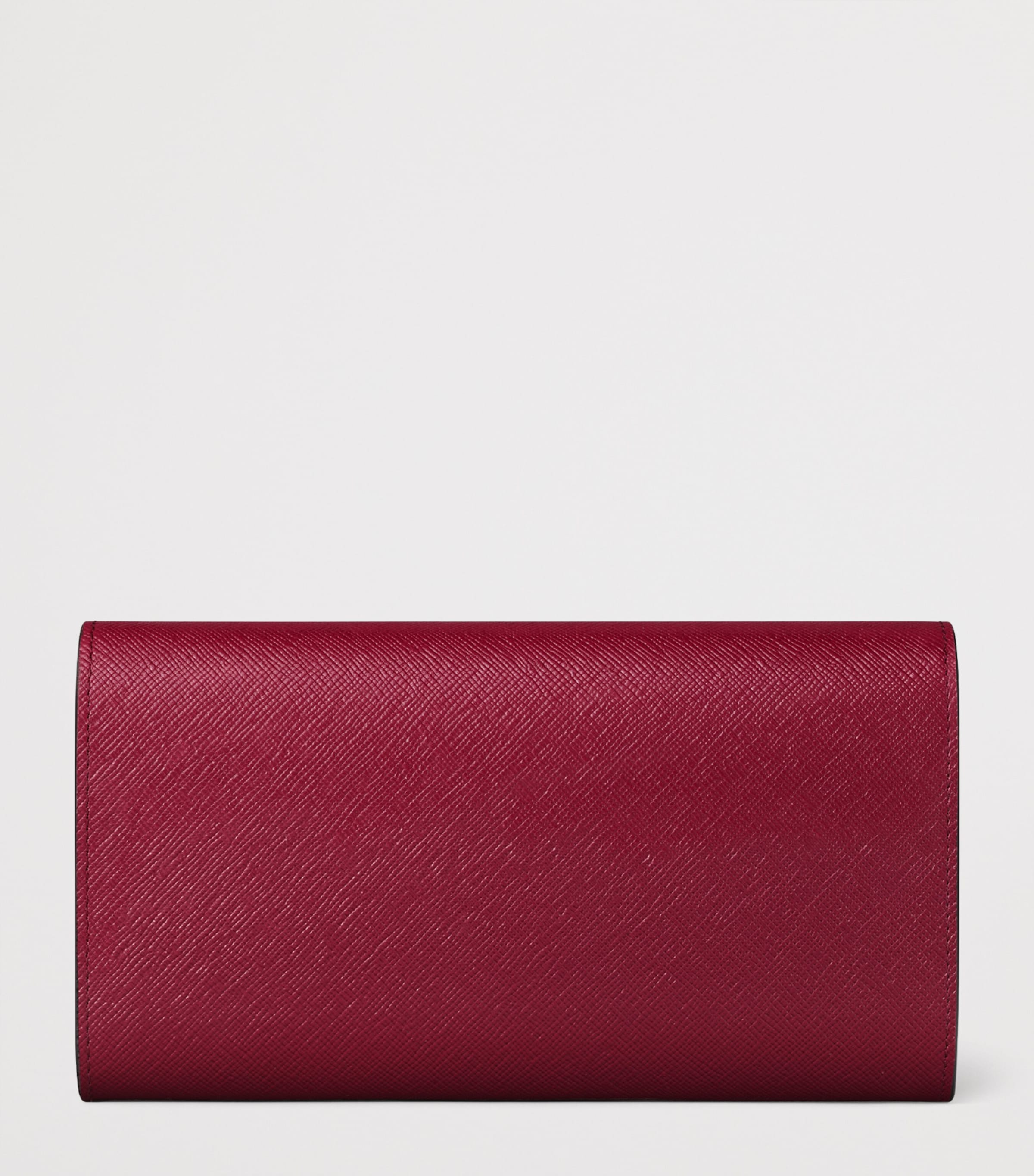Cartier Leather C de Cartier Chain Wallet Red Image 3