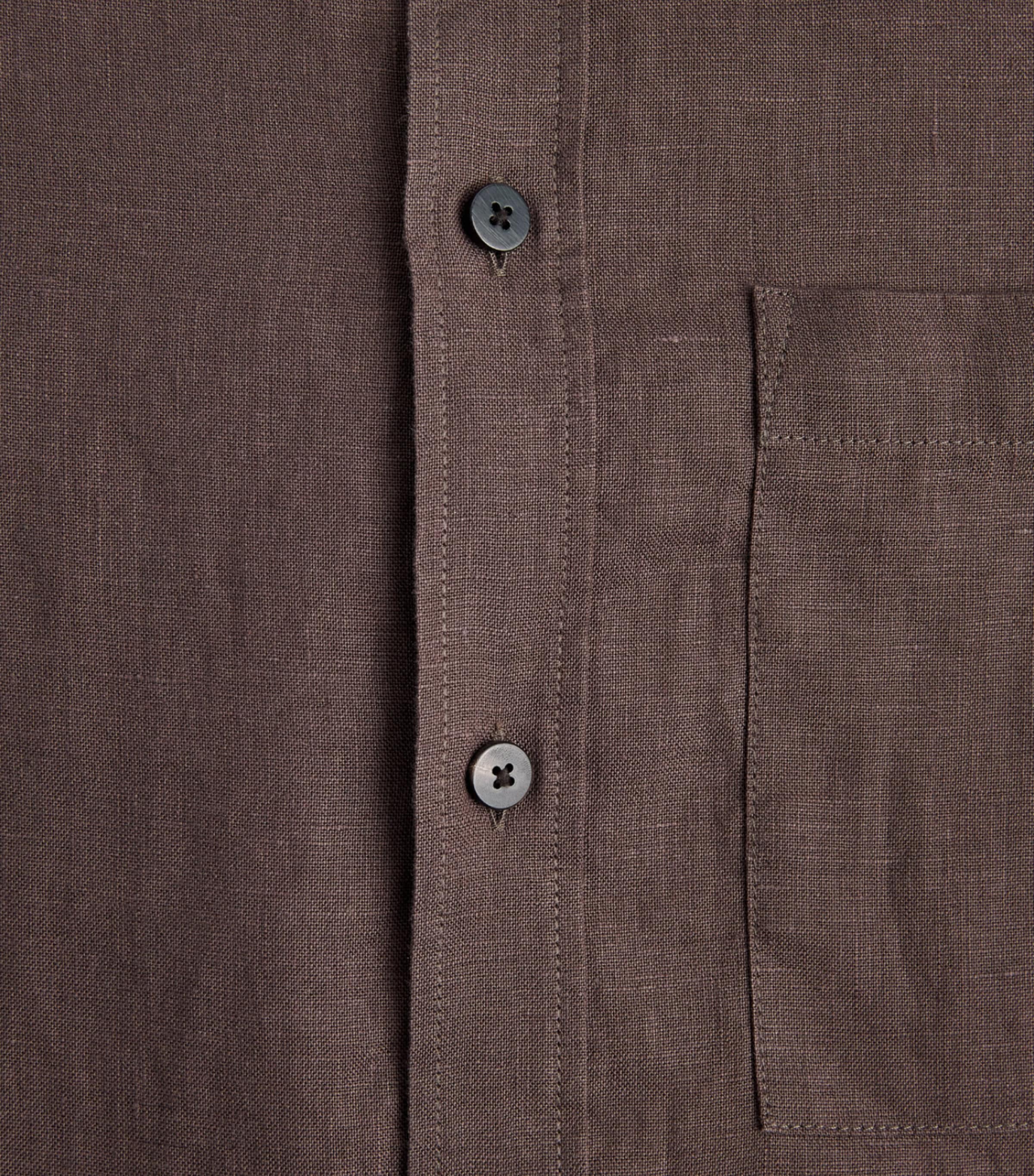 With Nothing Underneath Womens Hemp The Weekend Shirt Chocolate Image 6