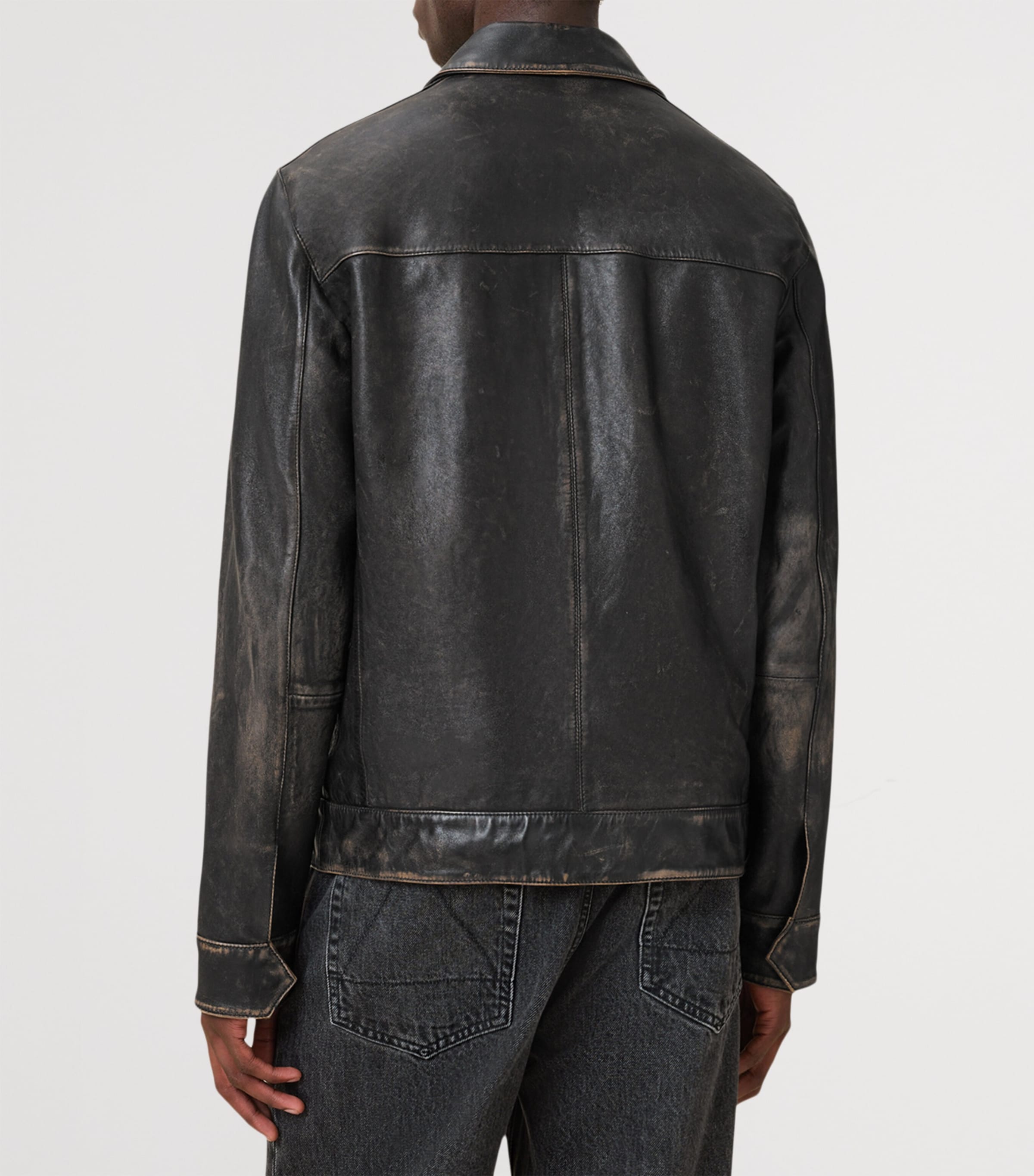 Alkan Leather Jacket VINTAGE BLACK Image 8