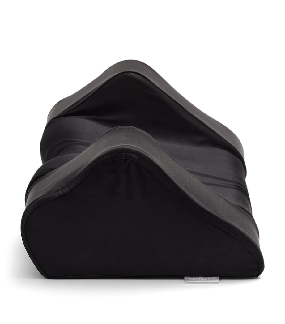 Back Sleep Pillow with Silk Pillowcase (32cm x 57cm) BLACK Image 3