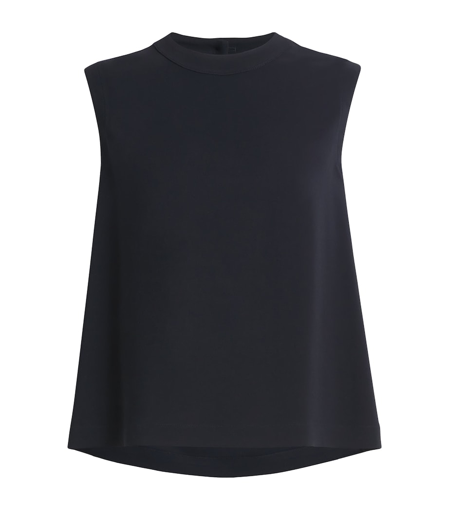 Sleeveless Tailored Blouse DARK NAVY Image 1
