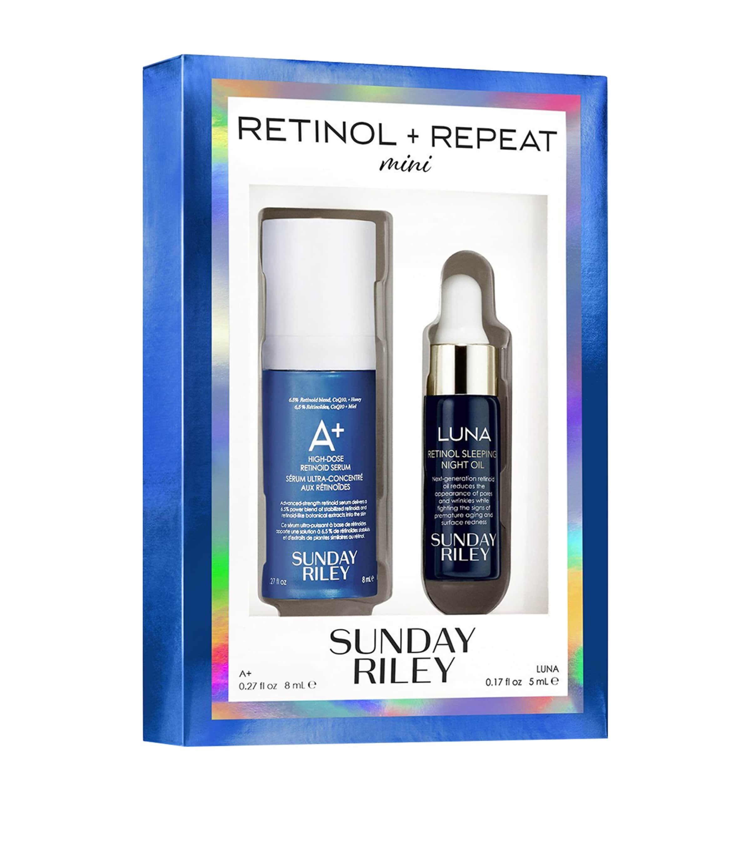 Sunday Riley Mini Retinol Repeat Travel Kit In White