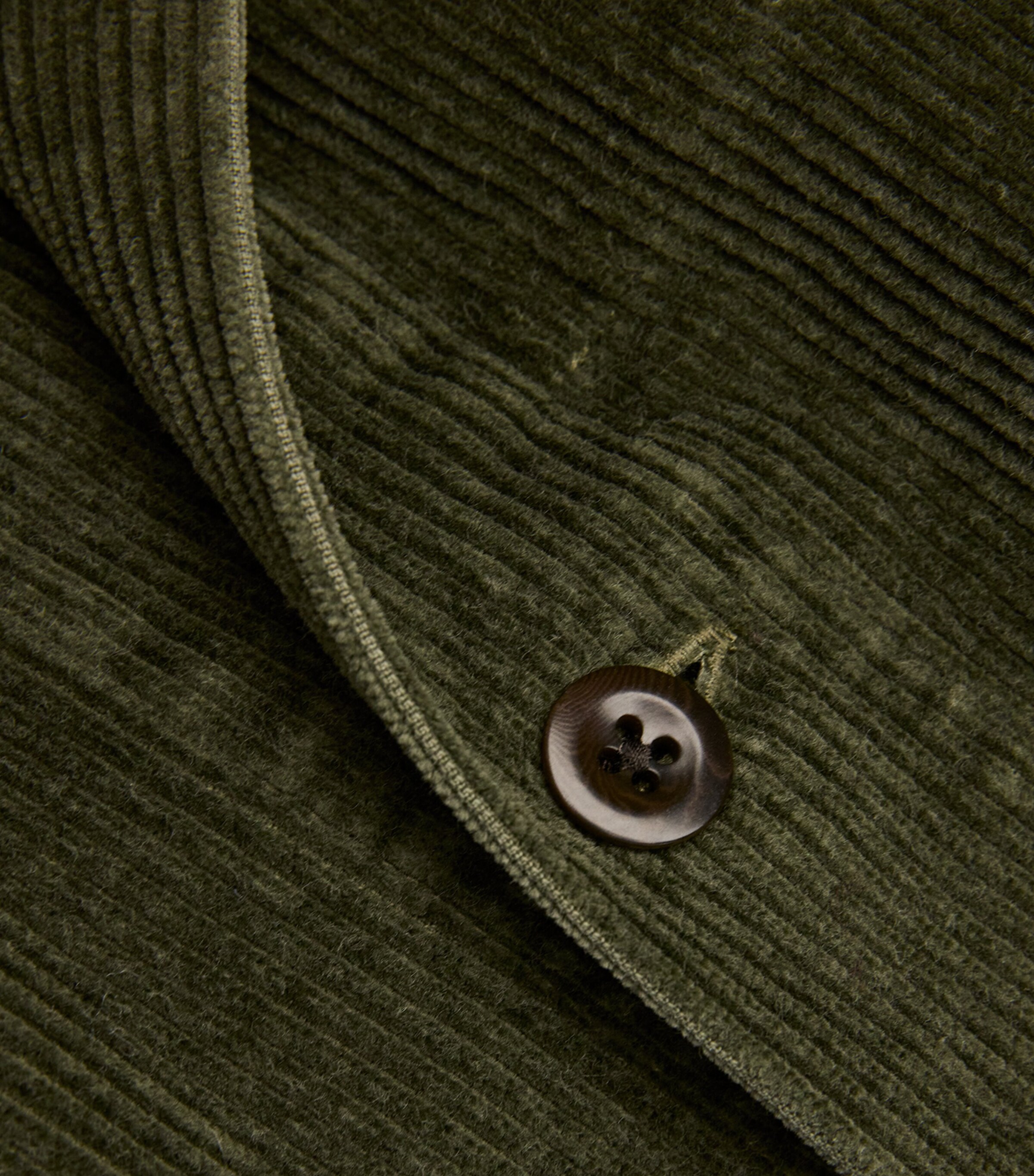 Polo Ralph Lauren Mens Corduroy Overshirt Green Image 5