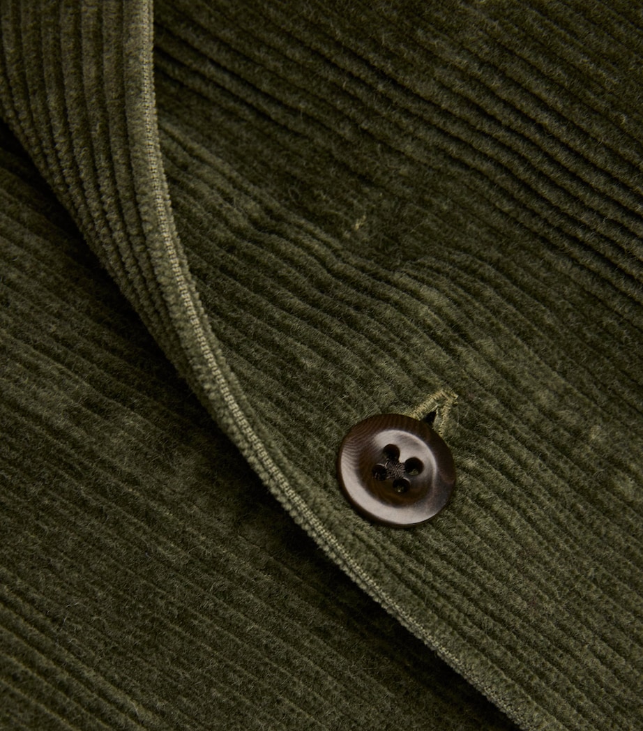 Polo Ralph Lauren Mens Corduroy Overshirt Green Image 5