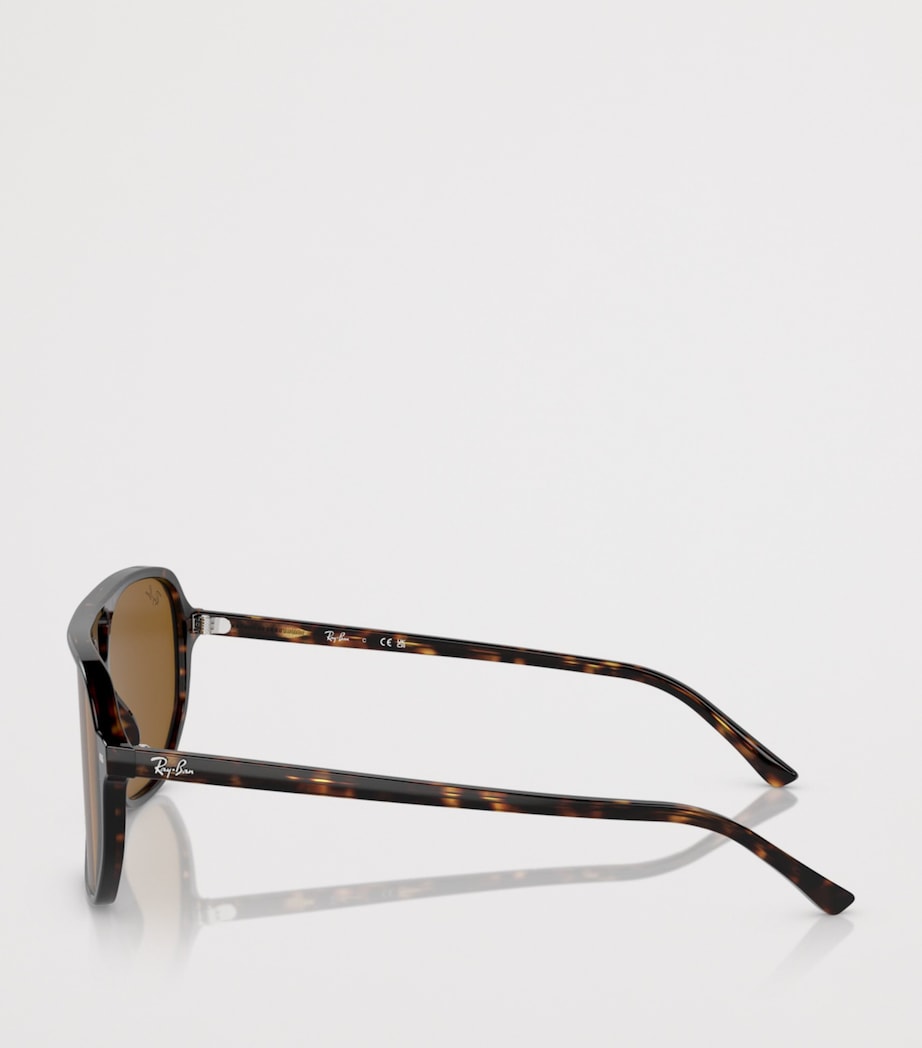 Ray-Ban Tortoiseshell Bill One Square Sunglasses Brown Image 3