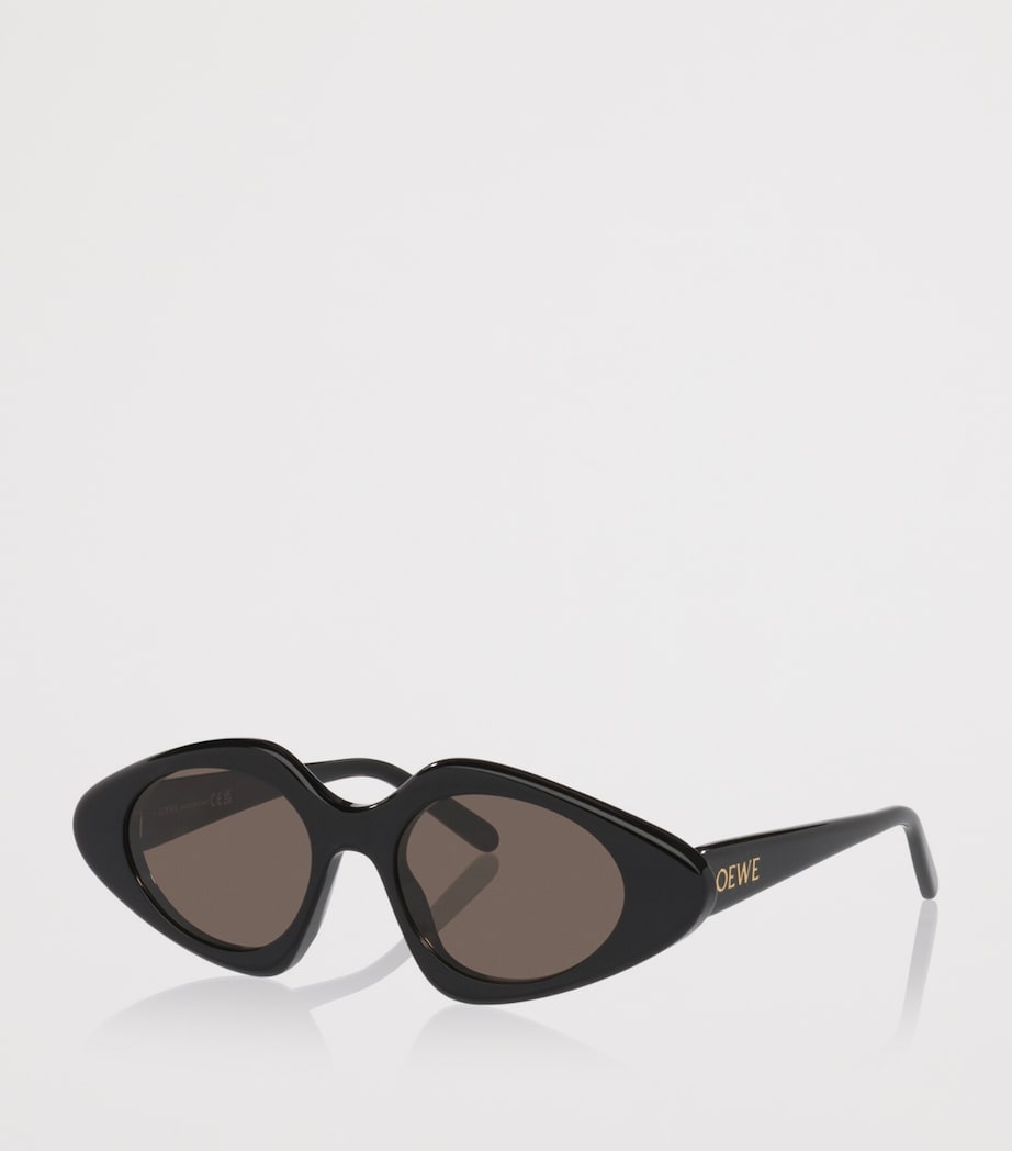 LOEWE Triangle Slim Sunglasses Black Image 2