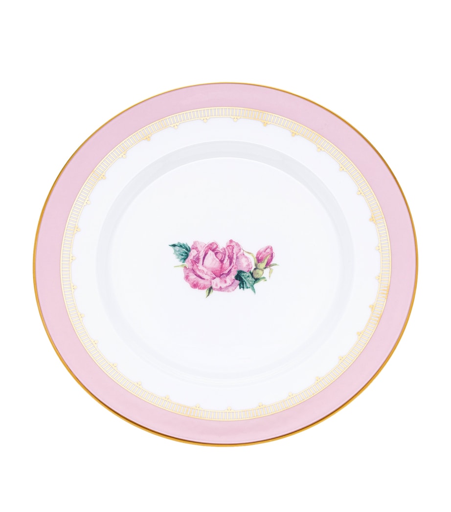 Halcyon Days Castle Of Mey Rose Plate (21cm) Pink/white Image 1