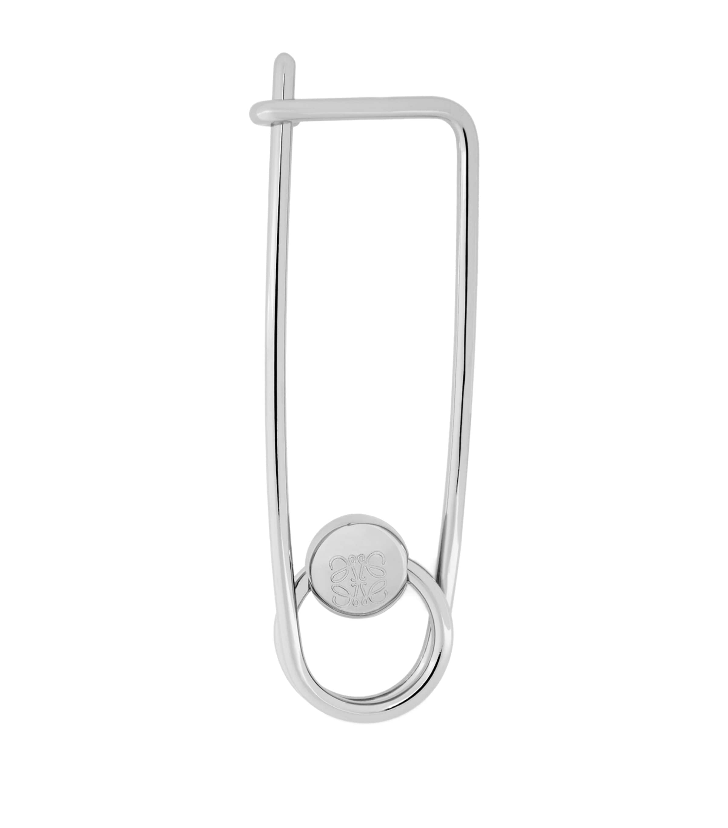 Loewe Silver-tone Safety Pin Charm In Silver