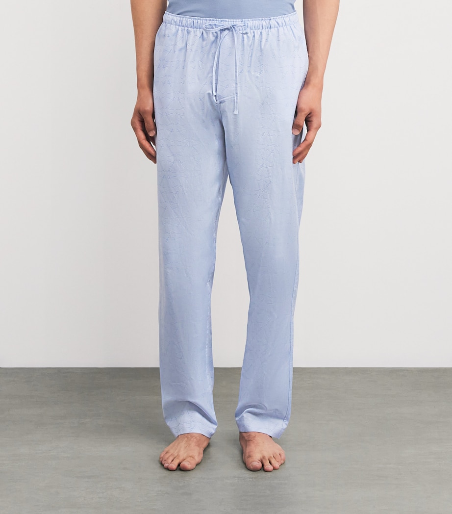 Cotton Sea Island Pyjama Trousers 526 BLUE Image 3